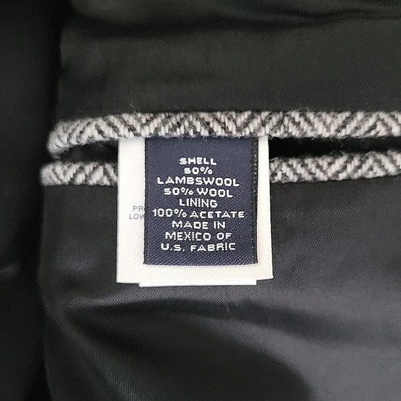 Lands' End Tweed Wool Single-Breasted Blazer Fall Office Travel Winter Size 40R - 9 Thumbnail