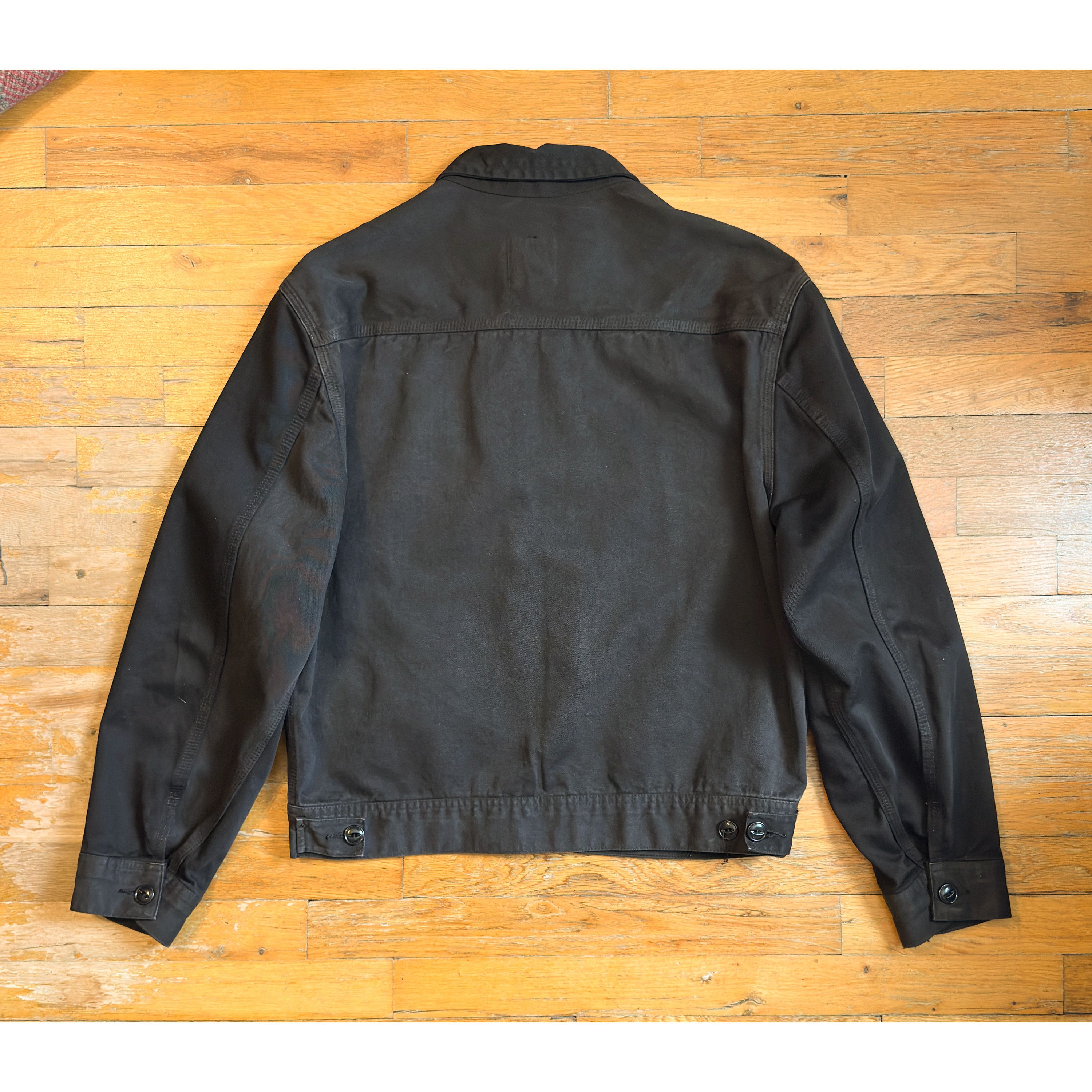 Carter's Black 91-B Zip Front Twill Workwear Jacket Size US M / EU 48-50 / 2 - 2 Thumbnail