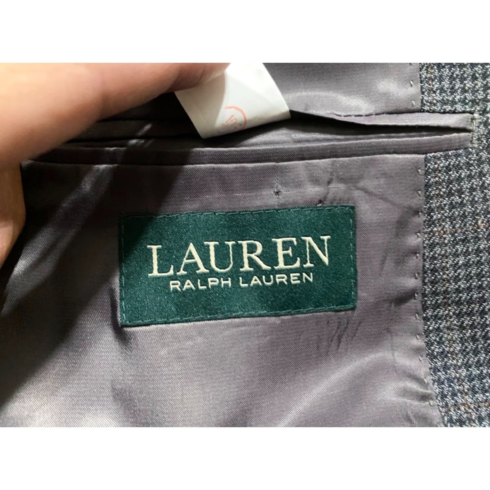 Ralph Lauren Lauren Ralph Lauren Blazer Mens sz 44 Multicolor Plaid Silk Wool Blend 2-Button Size 44R - 7 Thumbnail