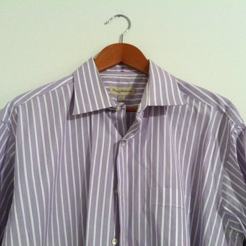Tommy Bahama TOMMY BAHAMA MENS COTTON BUTTON DOWN CASUAL SHIRT 17/32-33 Size US XL / EU 56 / 4 - 2 Thumbnail