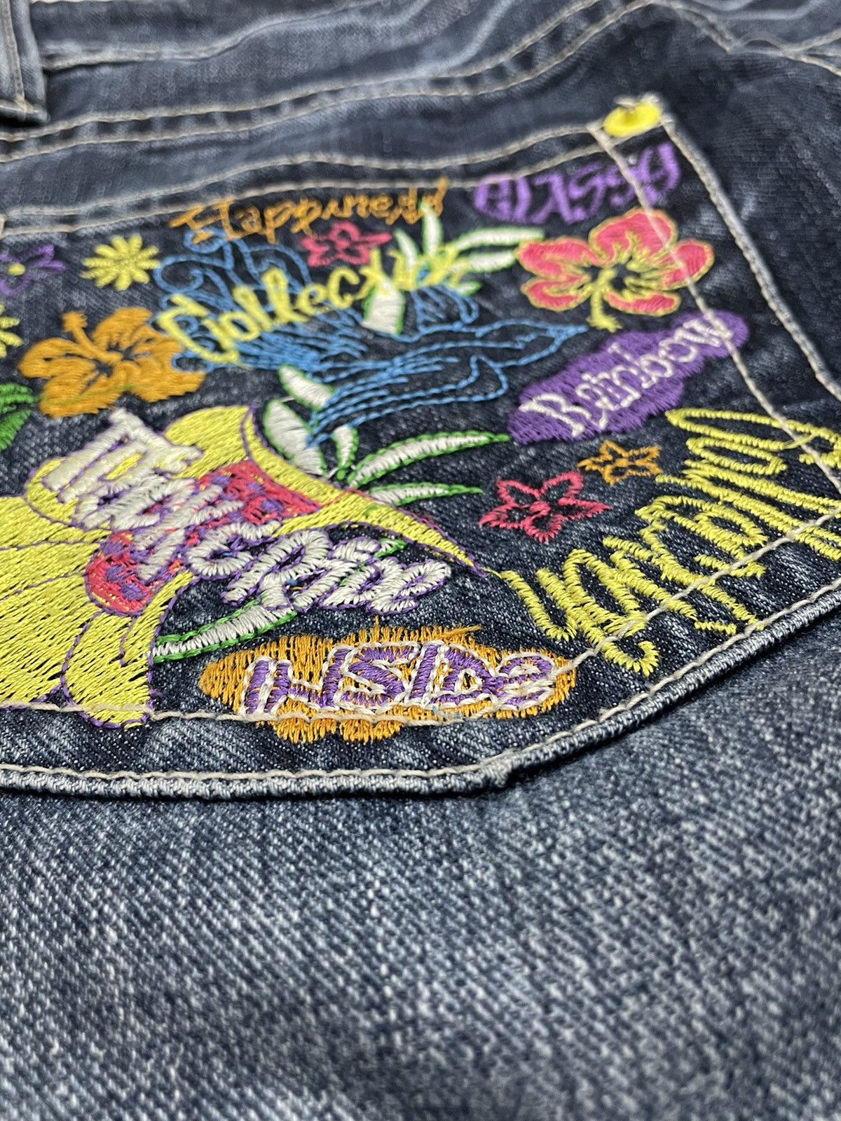 Hysteric Glamour × Japanese Brand Embroidery Graffiti Y2K Surf Hawaii Floral Pocket Size US 30 / EU 46 - 19 Thumbnail