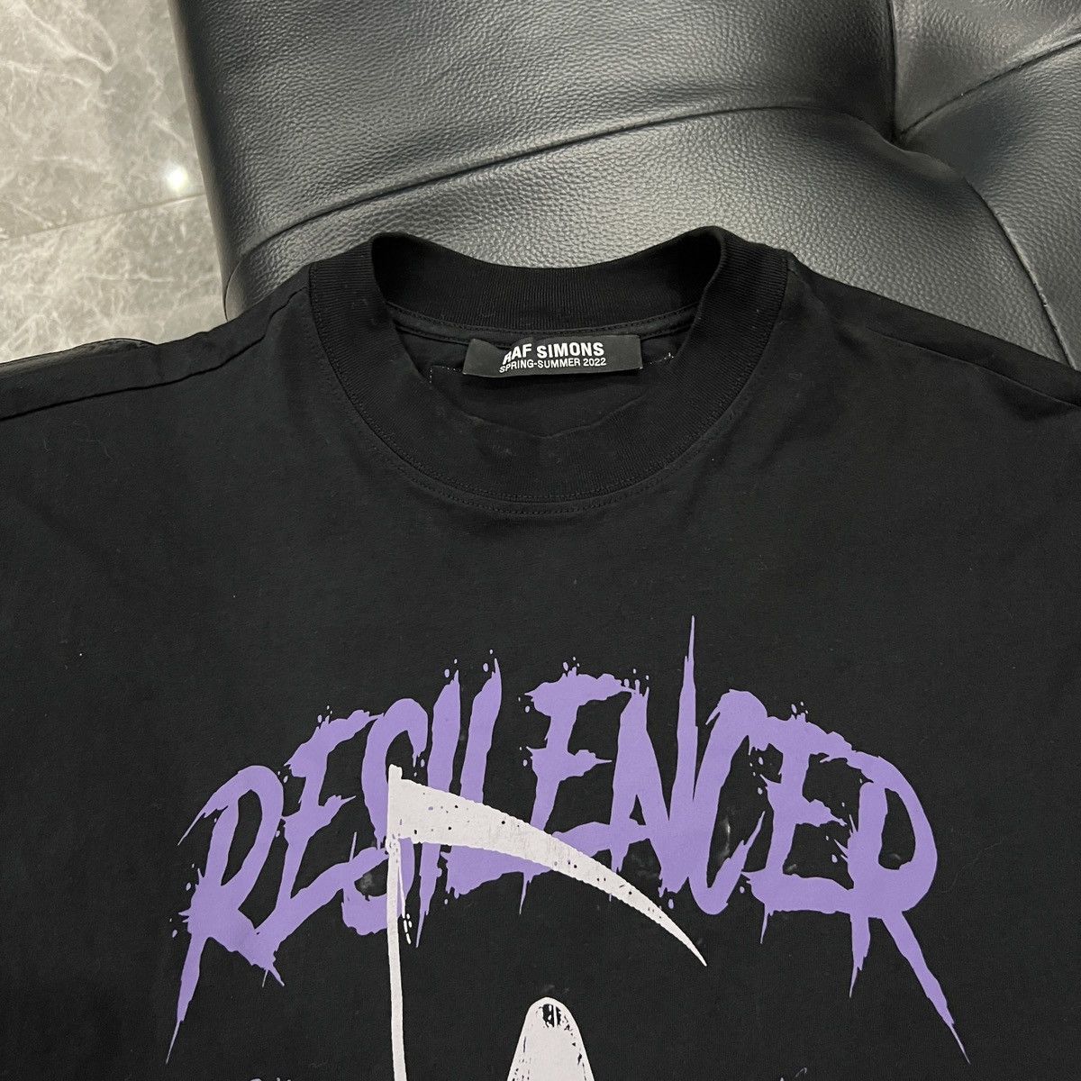 Raf Simons Raf Simons SS22 Grim Reaper Graphic Panel Sleeve T-Shirt Size US S / EU 44-46 / 1 - 4 Thumbnail