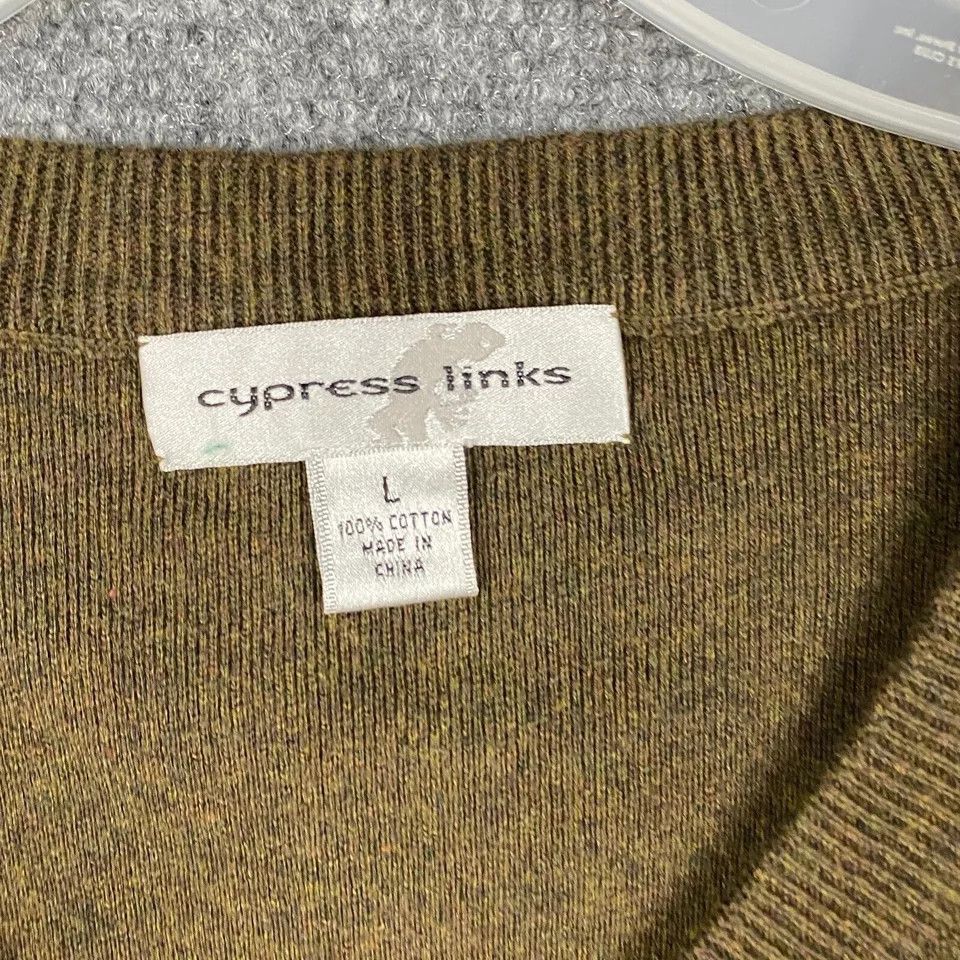 Other Cypress Links Sweater Vest Men's Large V-Neck Cotton L Size US L / EU 52-54 / 3 - 3 Thumbnail