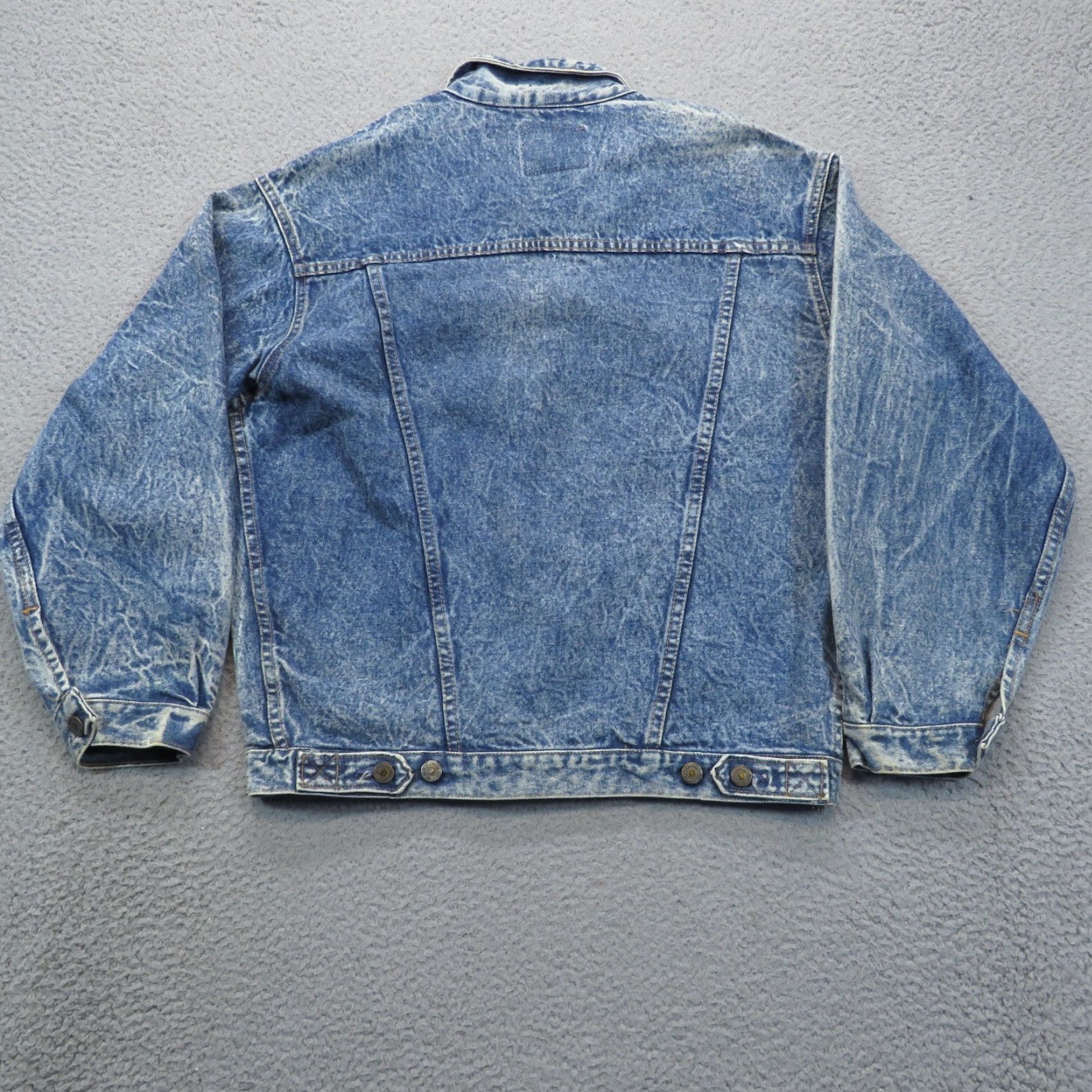 Gap VTG Gap Jacket Mens Small Denim Type 3 Distressed Trucker Fades Coat USA Blue 80s 90s Biker Workwear Shirt Mens Short Coat (adjusted within rules) Size US S / EU 44-46 / 1 - 6 Thumbnail