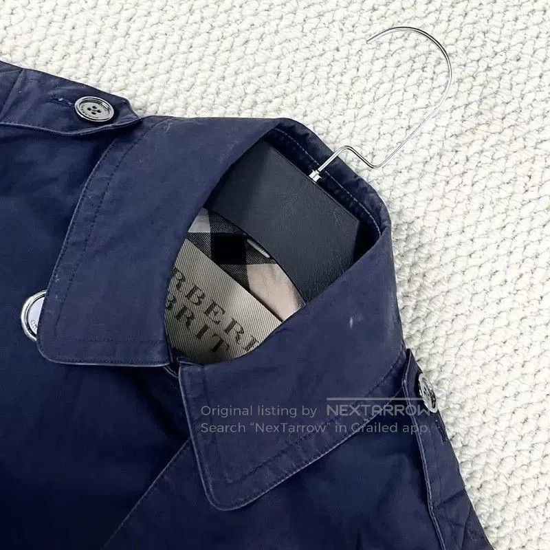 Other Burberry Deep Blue Cotton Trench Coat for Women. Size M / US 6-8 / IT 42-44 - 3 Thumbnail