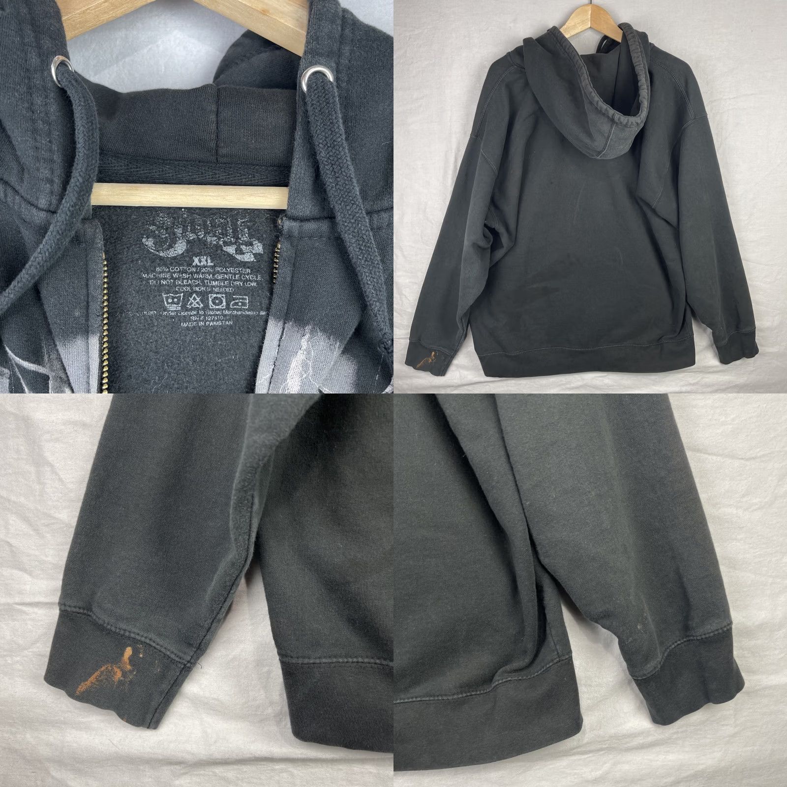 Vintage Ghost Band Hoodie Mens 2XL Black Full Zip Fleece Ghost Band Hoodie Mens 2XL Black Full Zip Fleece Size US XXL / EU 58 / 5 - 9 Thumbnail