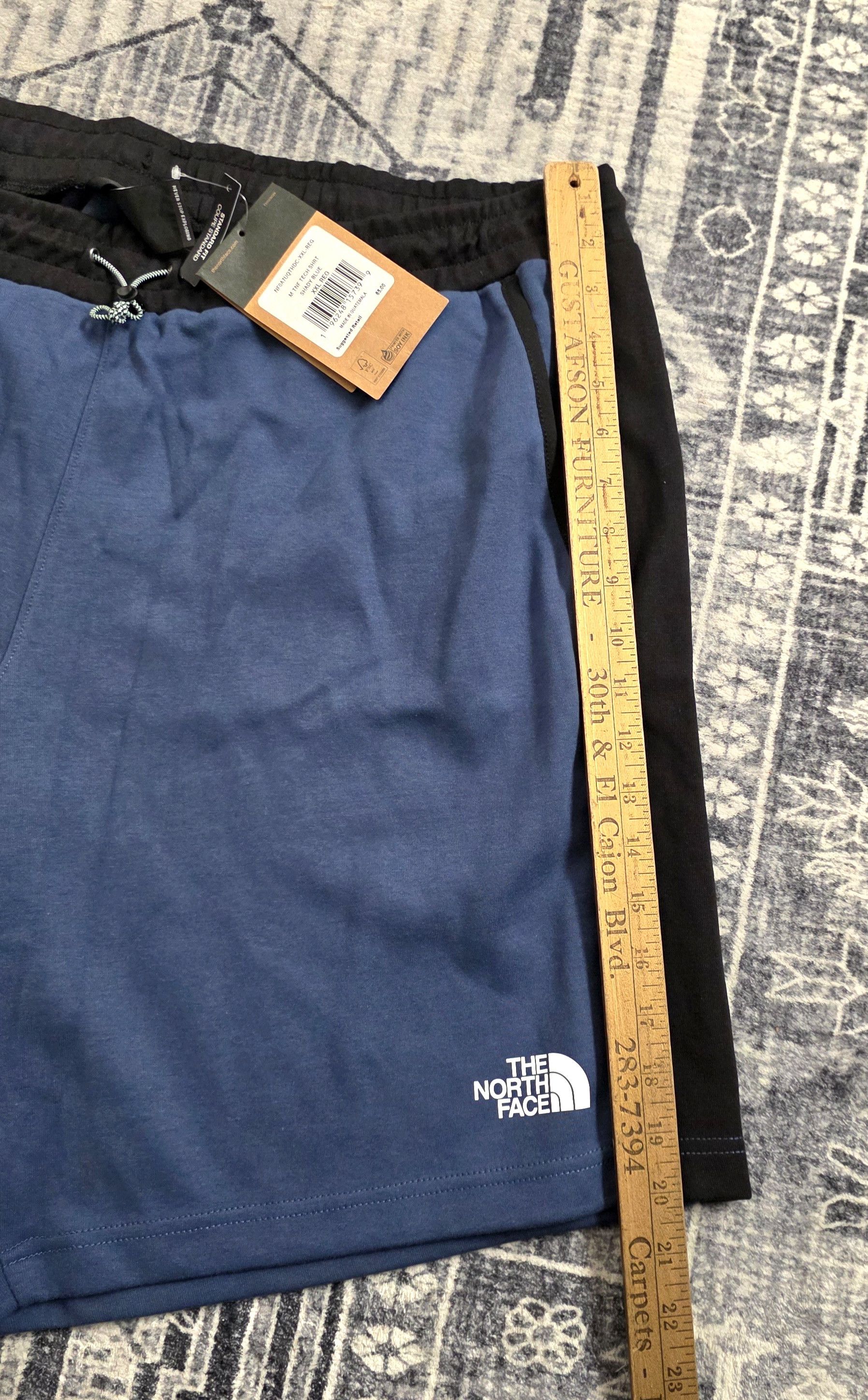 The North Face North Face TNF Tech Shorts Knit Cotton Blend Shady Blue XXL Size US 38 / EU 54 - 3 Thumbnail