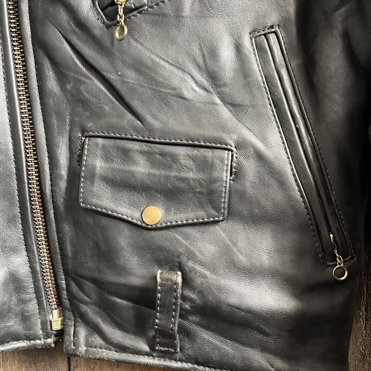 Vanson Leathers × Vintage Vintage Vanson Leather Double Collar Leather Jacket Size US M / EU 48-50 / 2 - 10 Thumbnail