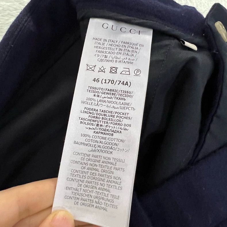 Gucci Gucci Dark blue trousers 2504-Nextarrow Size US 30 / EU 46 - 4 Thumbnail