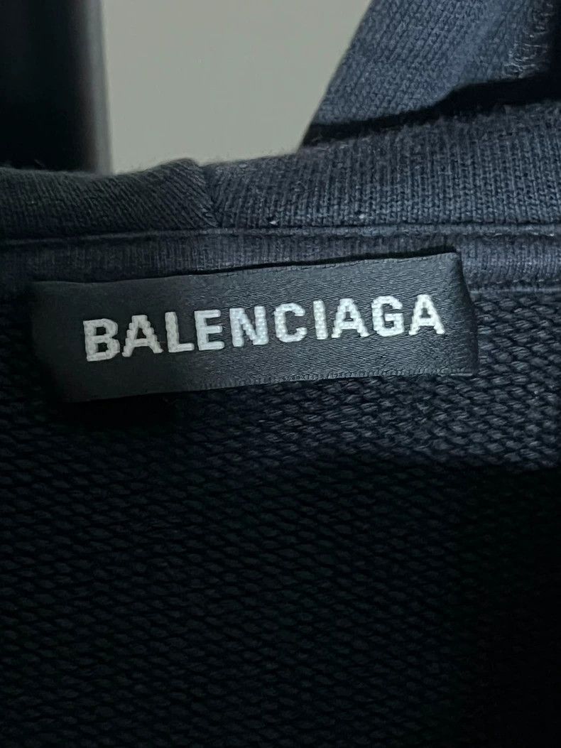 Balenciaga Balenciaga Black rainbow wheat embroidery logo hooded swea Size US L / EU 52-54 / 3 - 4 Thumbnail