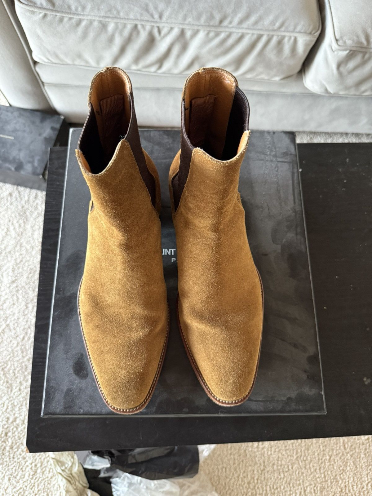 Saint Laurent Paris AW13 Ochre Chelsea Boot Size US 7 / EU 40 - 5 Thumbnail
