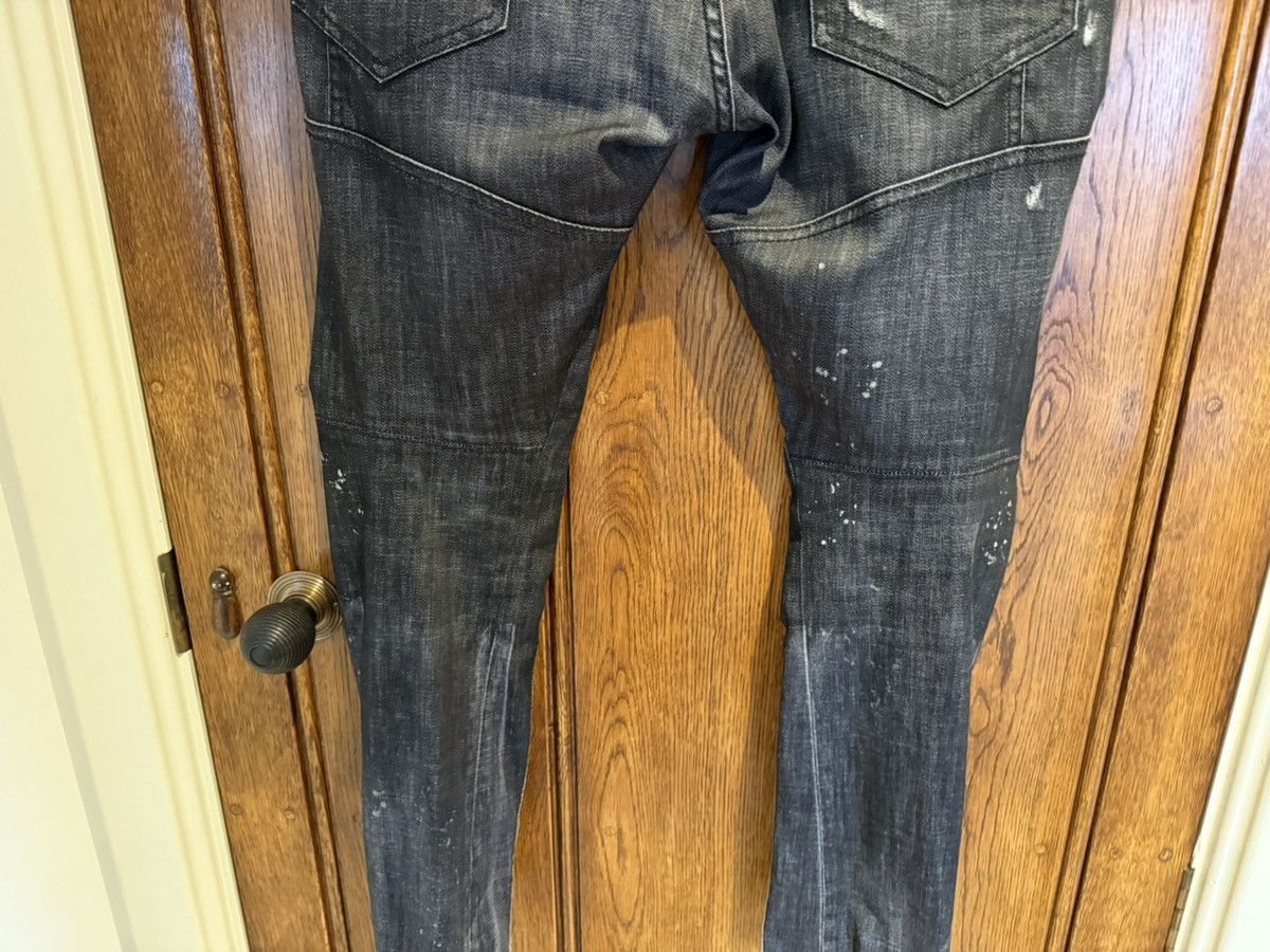 Dsquared2 FW16 Dsquared2 destroyed biker denim jeans grey black 50 Size US 34 / EU 50 - 20 Thumbnail