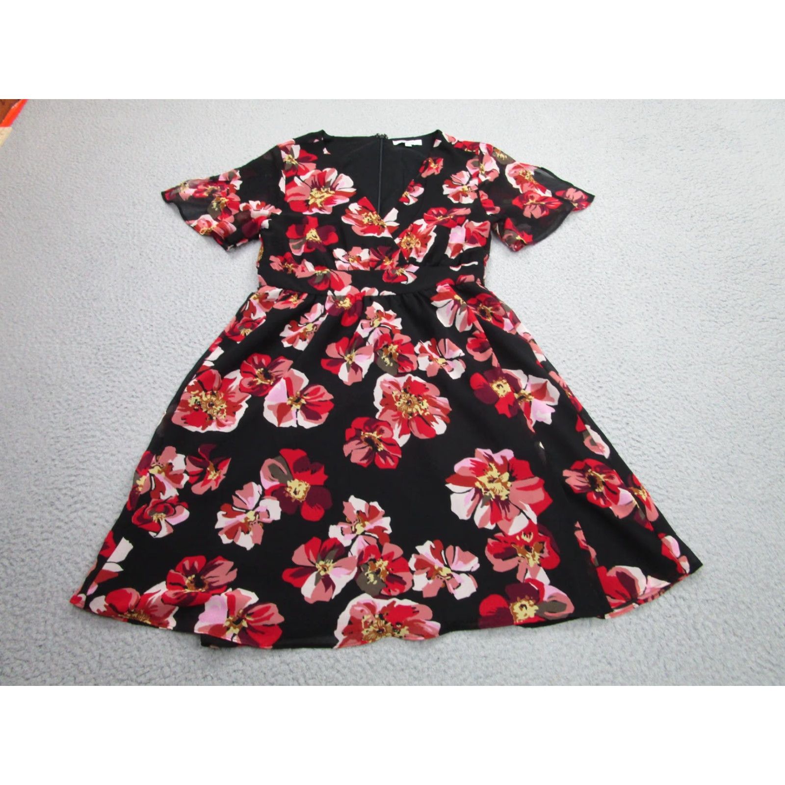 madewell fit and flare dress Floral Smocked Bodice Fit & Flare Mini Dress – Zella Rose Boutique main image 0