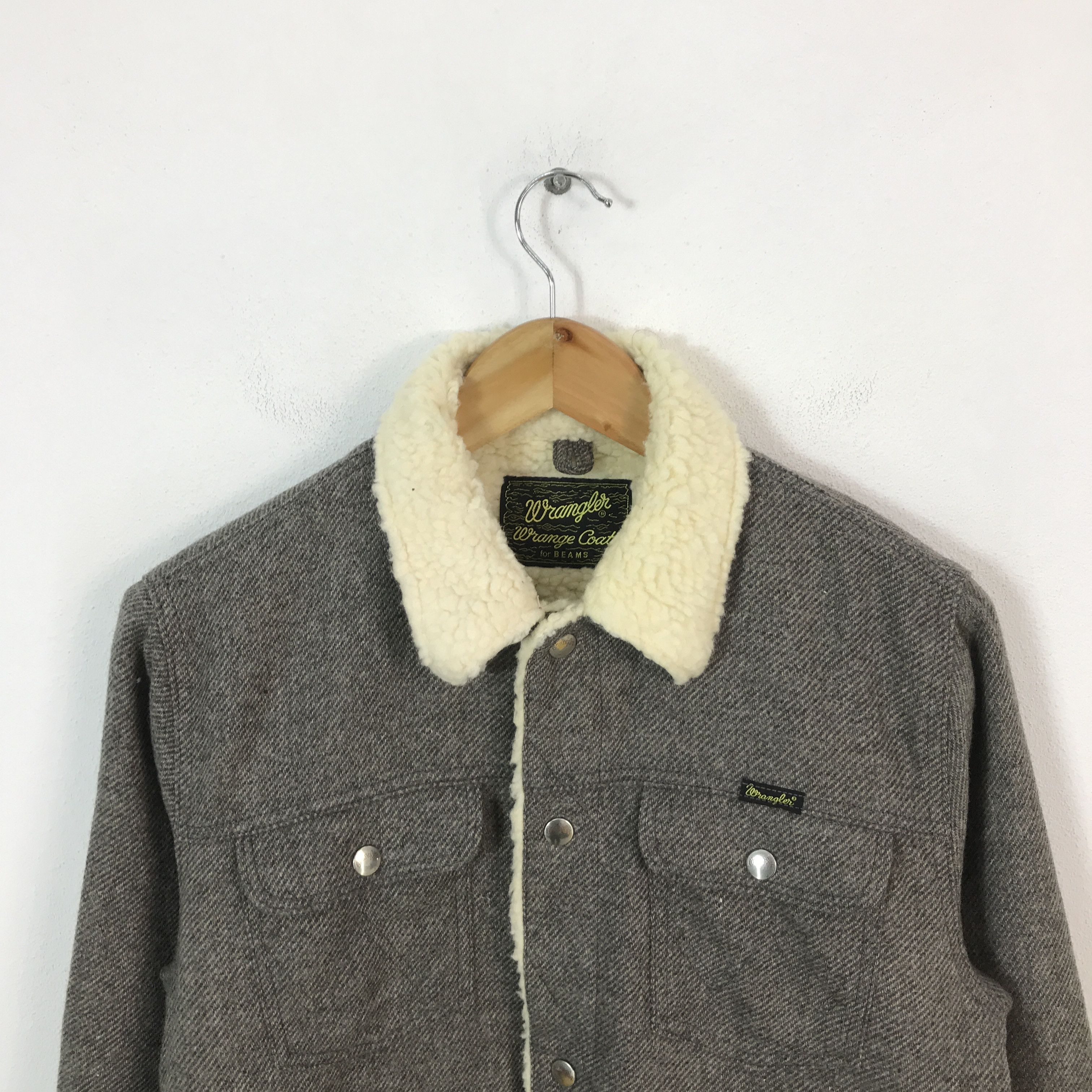 Wrangler wrange X Beams Wool Snap Button coat jacket Size US M / EU 48-50 / 2 - 2 Thumbnail