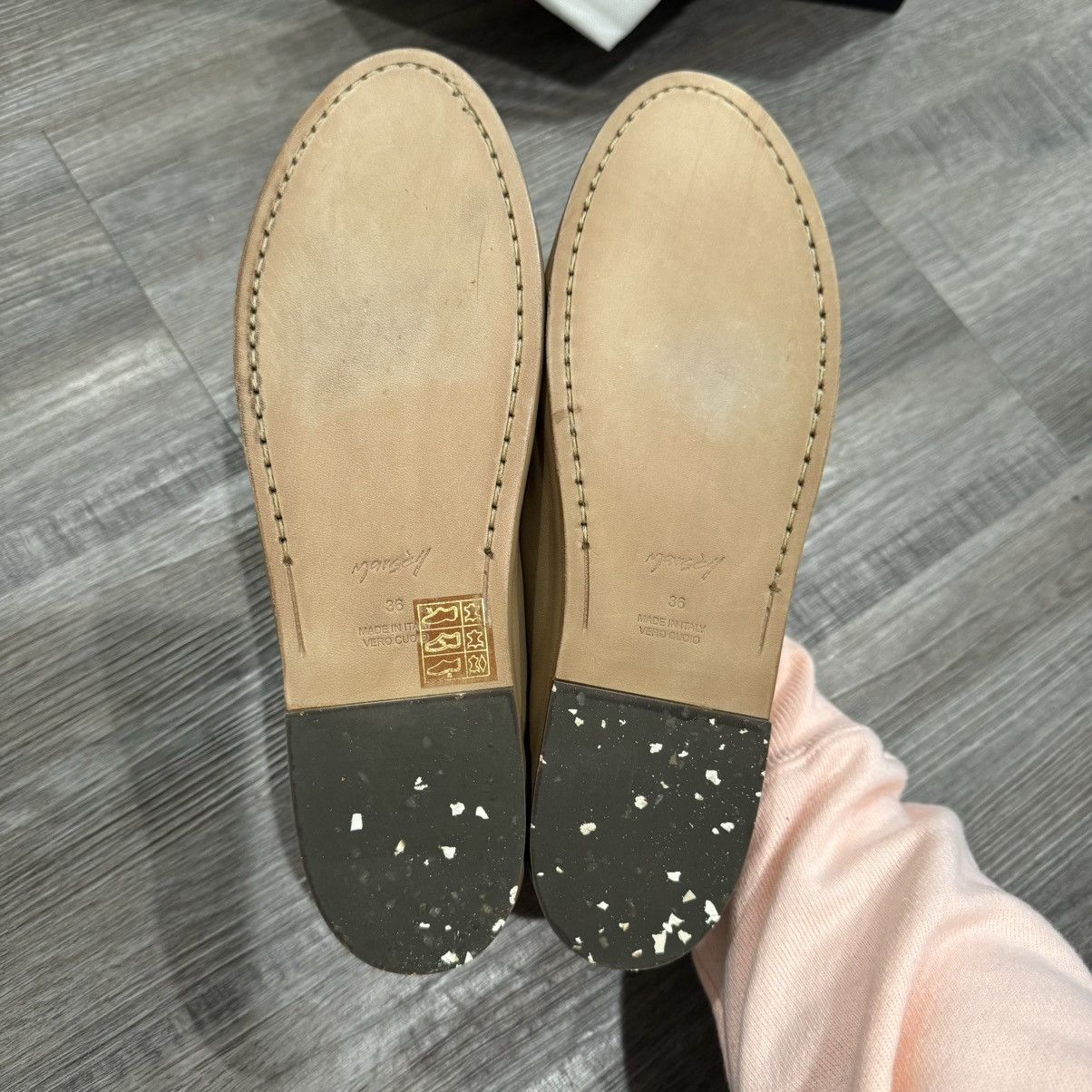 Marsell Marsell Coltellaccio Ballerina Pelle Vitello Nocciola Flats Size US 6 / IT 36 - 13 Thumbnail