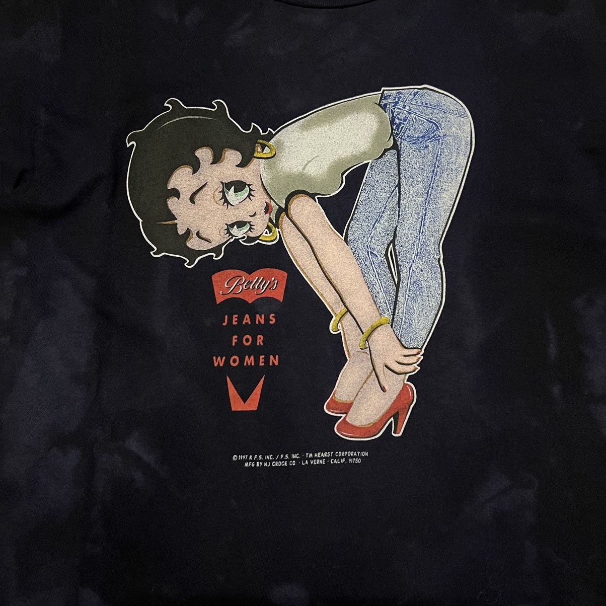 Cartoon Network Vintage Betty Boop Big Logo tie dye t shirt Size US M / EU 48-50 / 2 - 6 Thumbnail