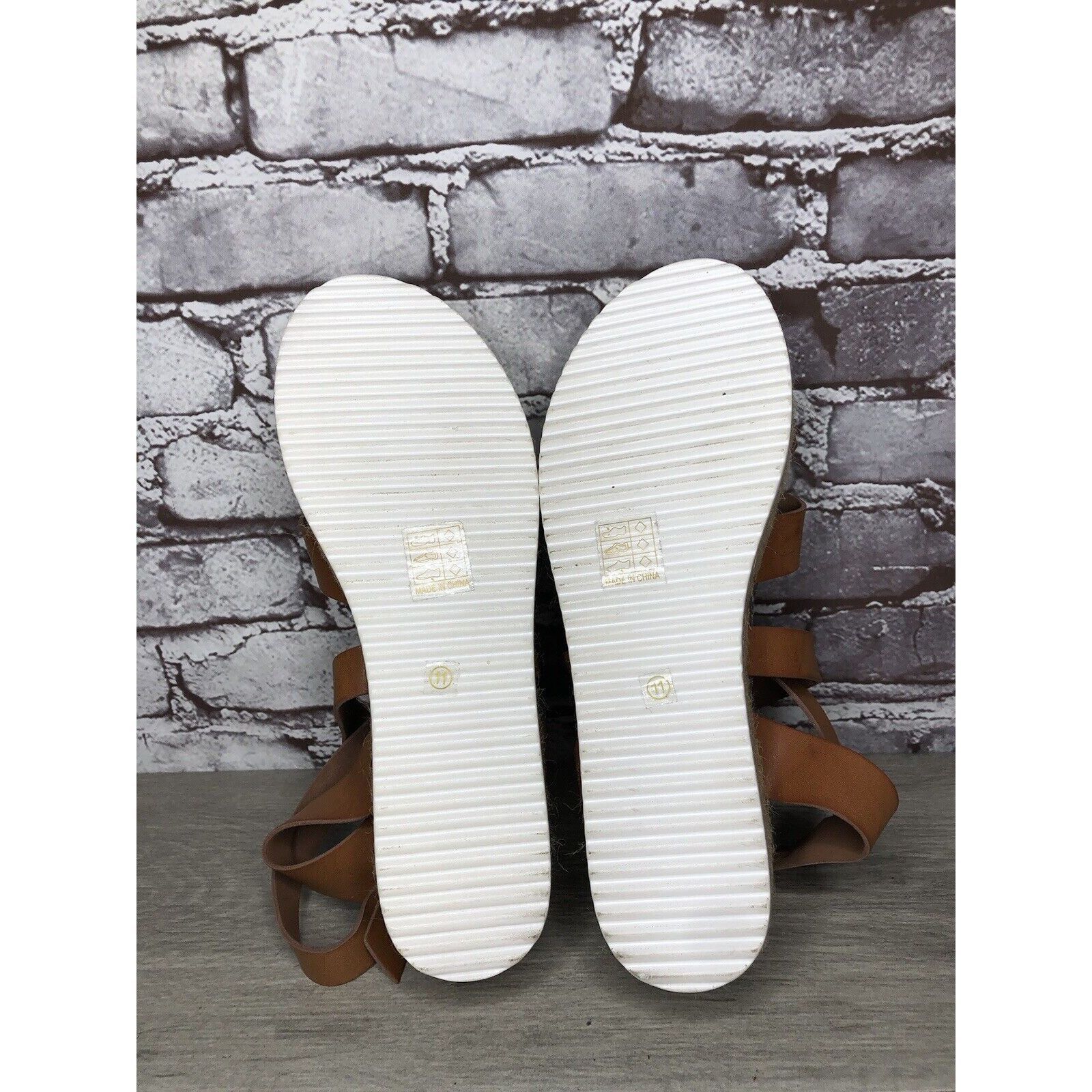 Other Patrizia Spring Step Renae Brown Leather Espadrilles Platfor Size US 11 / IT 41 - 9 Thumbnail