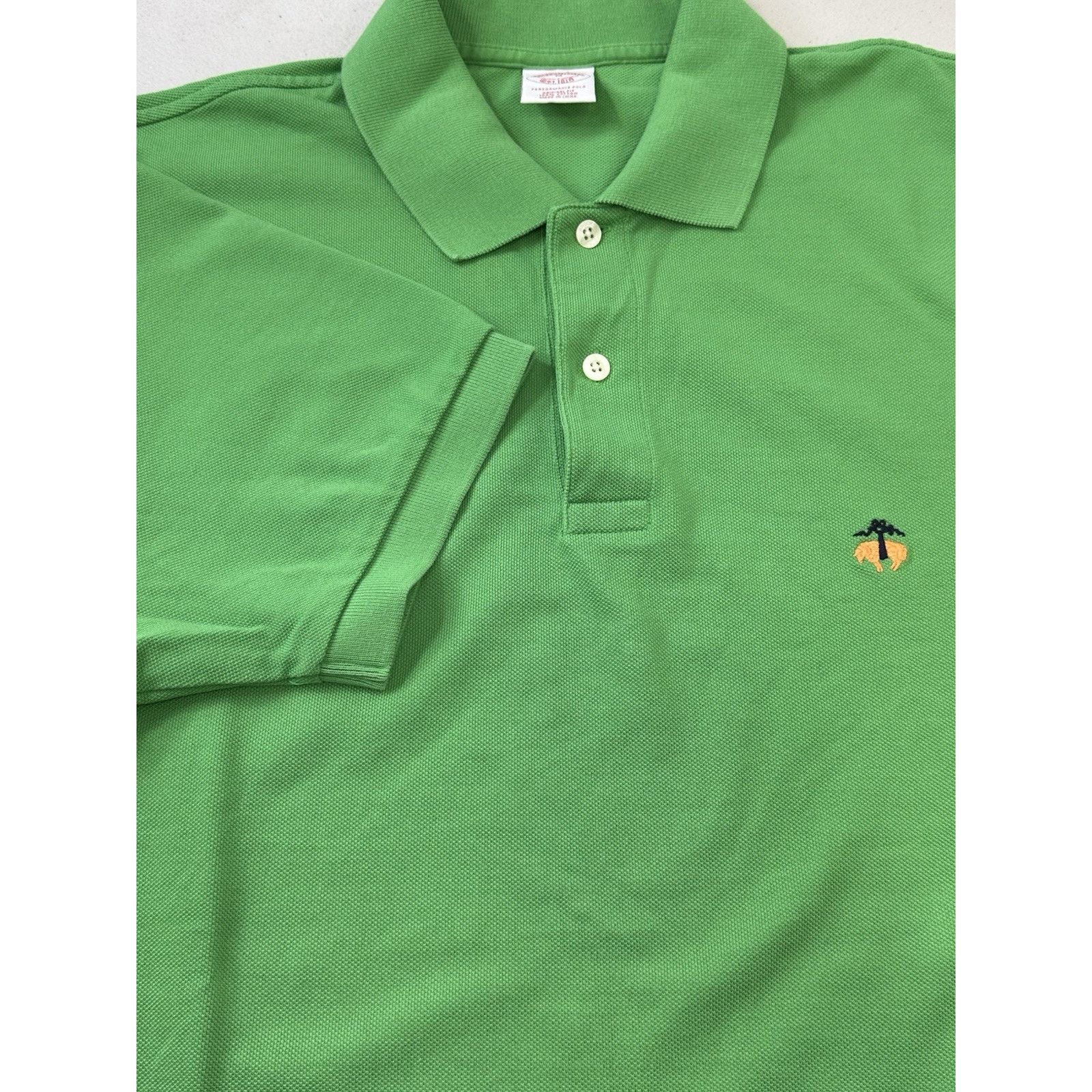 Brooks Brothers Brooks Brothers Polo Shirt Men's Medium Green Performance Size US M / EU 48-50 / 2 - 1 Thumbnail
