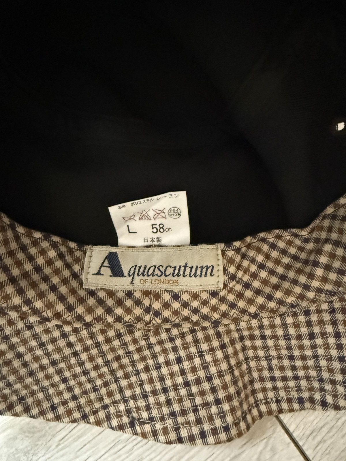Aquascutum × Vintage Vintage Aquascutum velour bucket hat cap Size ONE SIZE - 7 Thumbnail