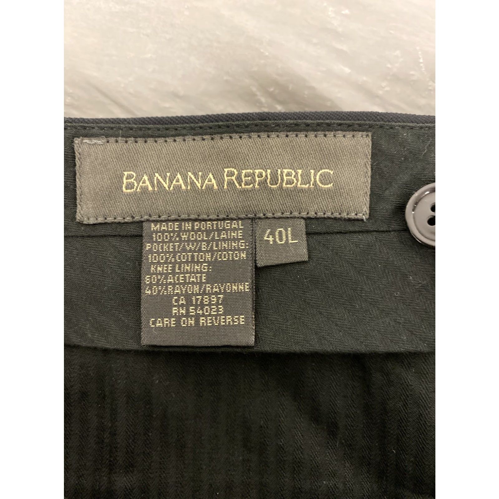 Banana Republic Banana Republic Pants Dress Mens 40X34 BLACK Flat Front Straight Leg Wool Regular Inseam 34 Dress Pants Mens Boys? Size US 40 / EU 56 - 7 Thumbnail