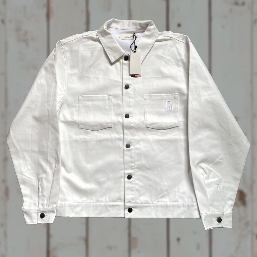 Honor the Gift Honor The Gift Waxed Trucker Jacket Chore Workwear L NWT White Cotton Size L Men Jacket Size US L / EU 52-54 / 3 - 1 Thumbnail