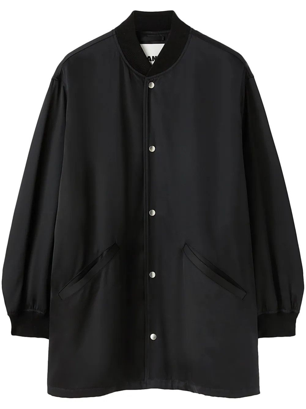Jil Sander o1w1db10825 Bomber Jacket in Black Size US S / EU 44-46 / 1 - 1 Thumbnail
