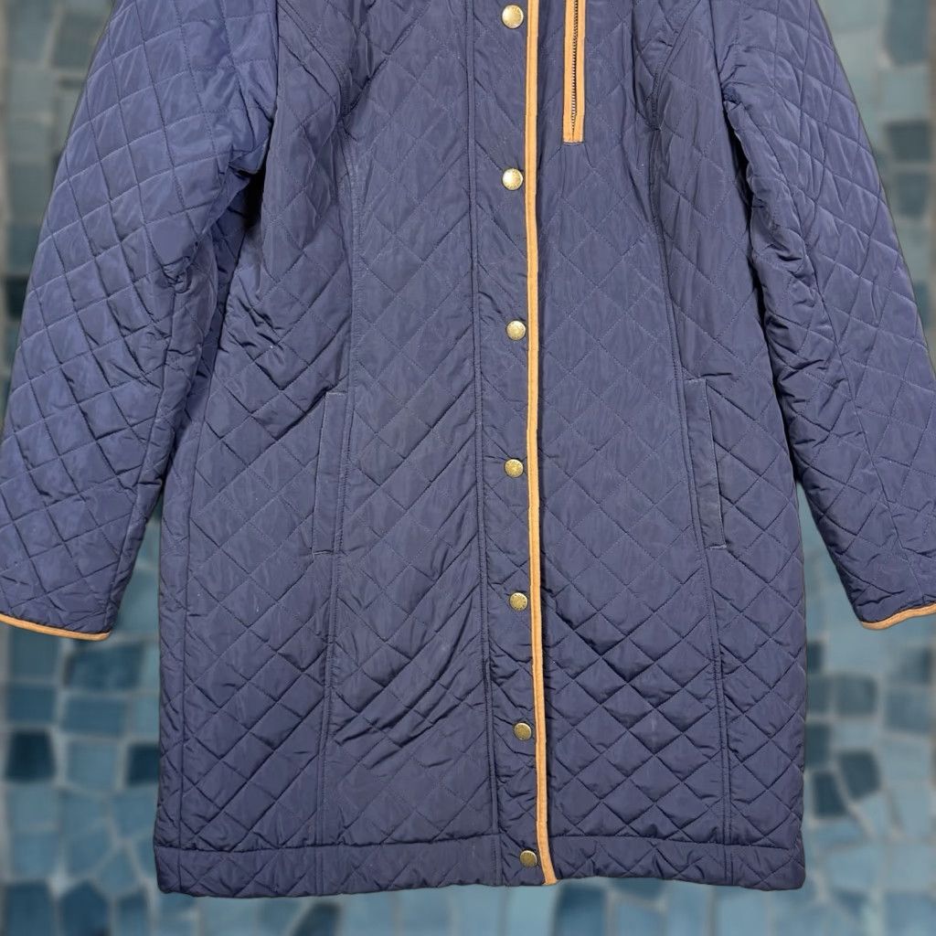 Orvis Orvis Jacket Womens L Diamond Quilted Barn Puffer Parka Thinsulate Equestrian Size L / US 10 / IT 46 - 1 Thumbnail