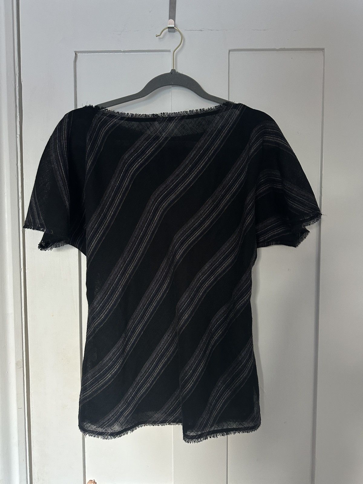 Issey Miyake Issey Miyake Black Blouse Linen Size M / US 6-8 / IT 42-44 - 3 Thumbnail