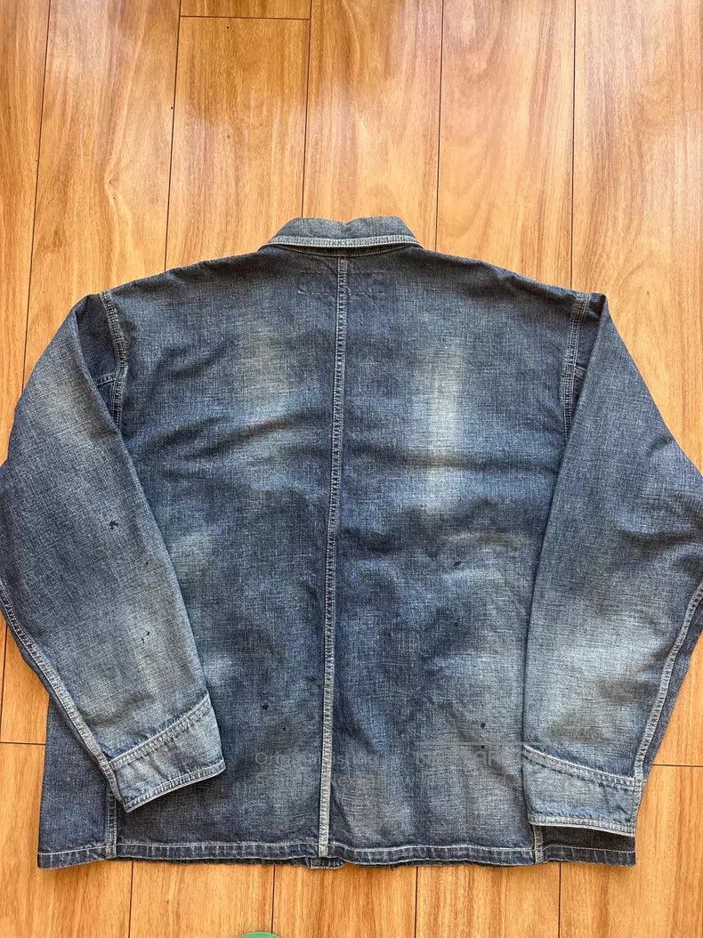 Neighborhood Neighborhood Splattered Washed Denim Jacket Size US XL / EU 56 / 4 - 2 Thumbnail