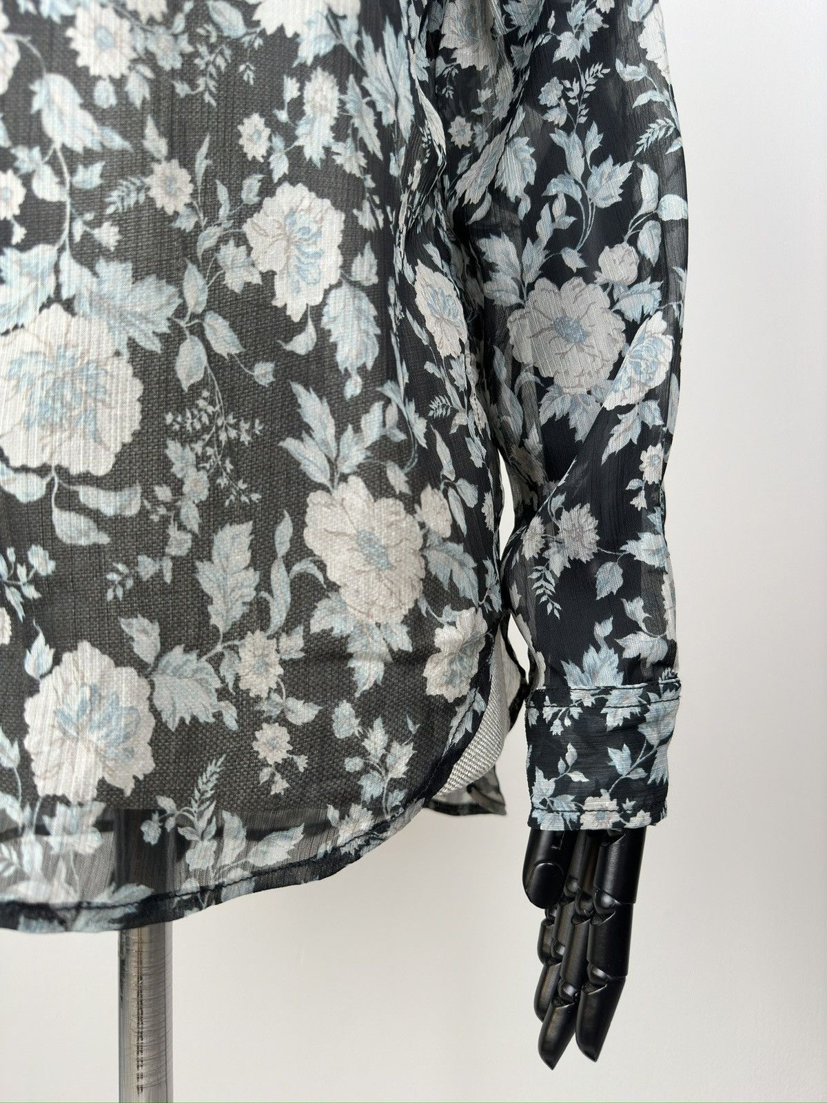 Denim & Supply Ralph Lauren DENIM & SUPPLY RALPH LAUREN Blouse Floral Sheer Crepe Shirt Size M / US 6-8 / IT 42-44 - 8 Thumbnail