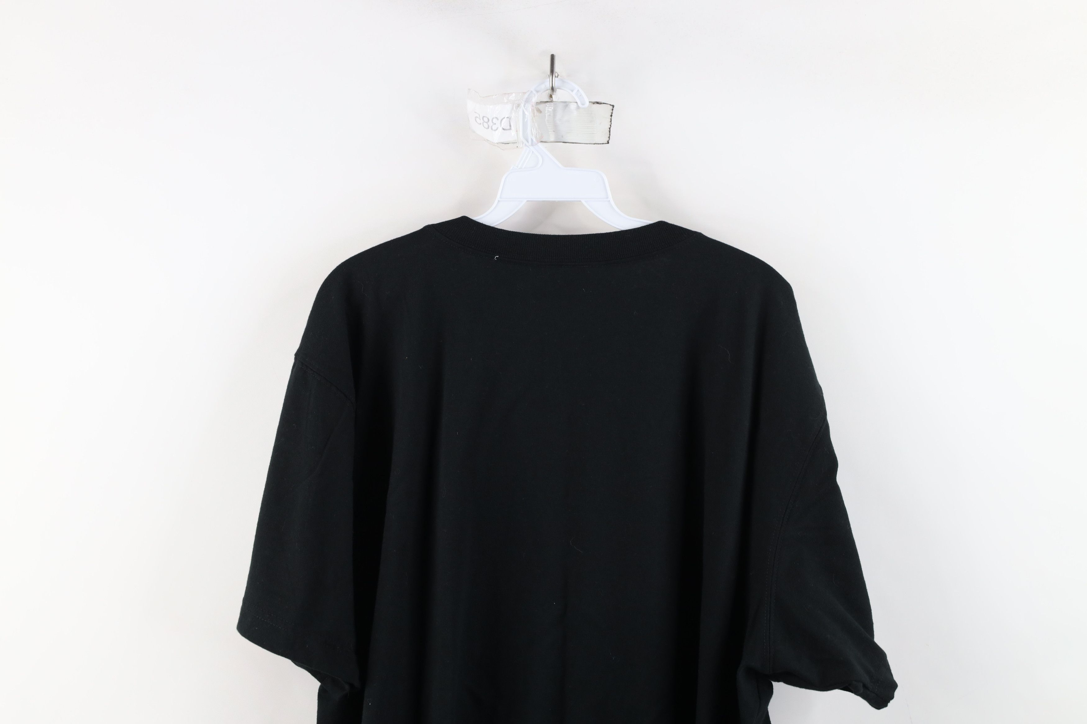 Vintage Vintage 90s Streetwear Short Sleeve T-Shirt Black Cotton USA Size XXL / US 16-18 / IT 52-54 - 9 Thumbnail