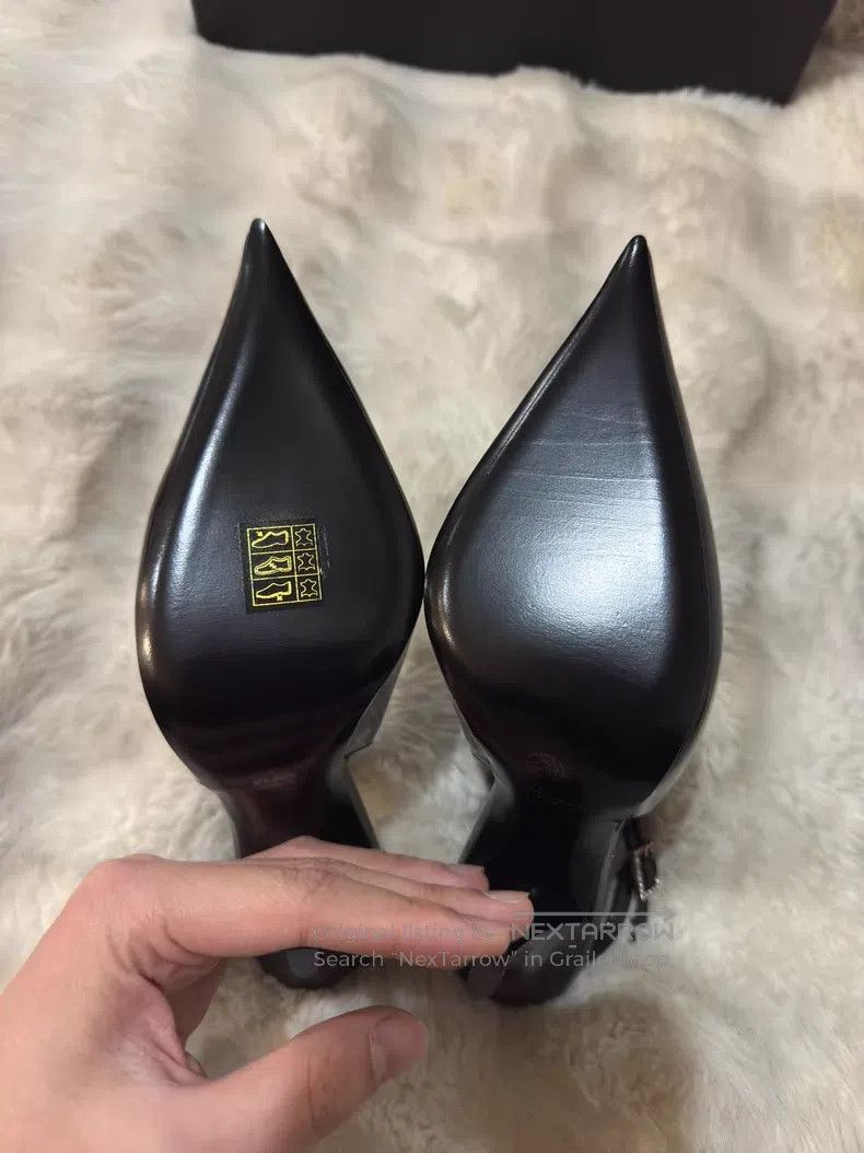 Saint Laurent Paris Saint Laurent Paris Crystal Rhinestone Patent Leather High Size US 6.5 / IT 36.5 - 7 Thumbnail