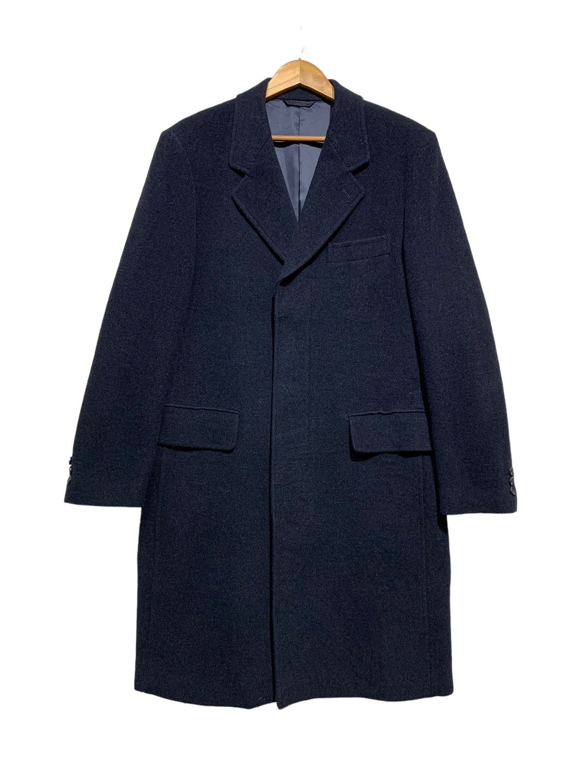 Yohji Yamamoto 🔥YOHJI YAMAMOTO WOOL OVERCOATS Size US M / EU 48-50 / 2 - 3 Thumbnail