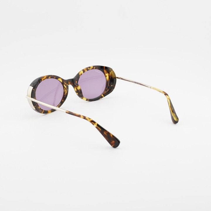 Max Mara Max Mara MALIBU10 MM0080 53Y Sunglasses Blonde Havana Oval Size ONE SIZE - 11 Thumbnail