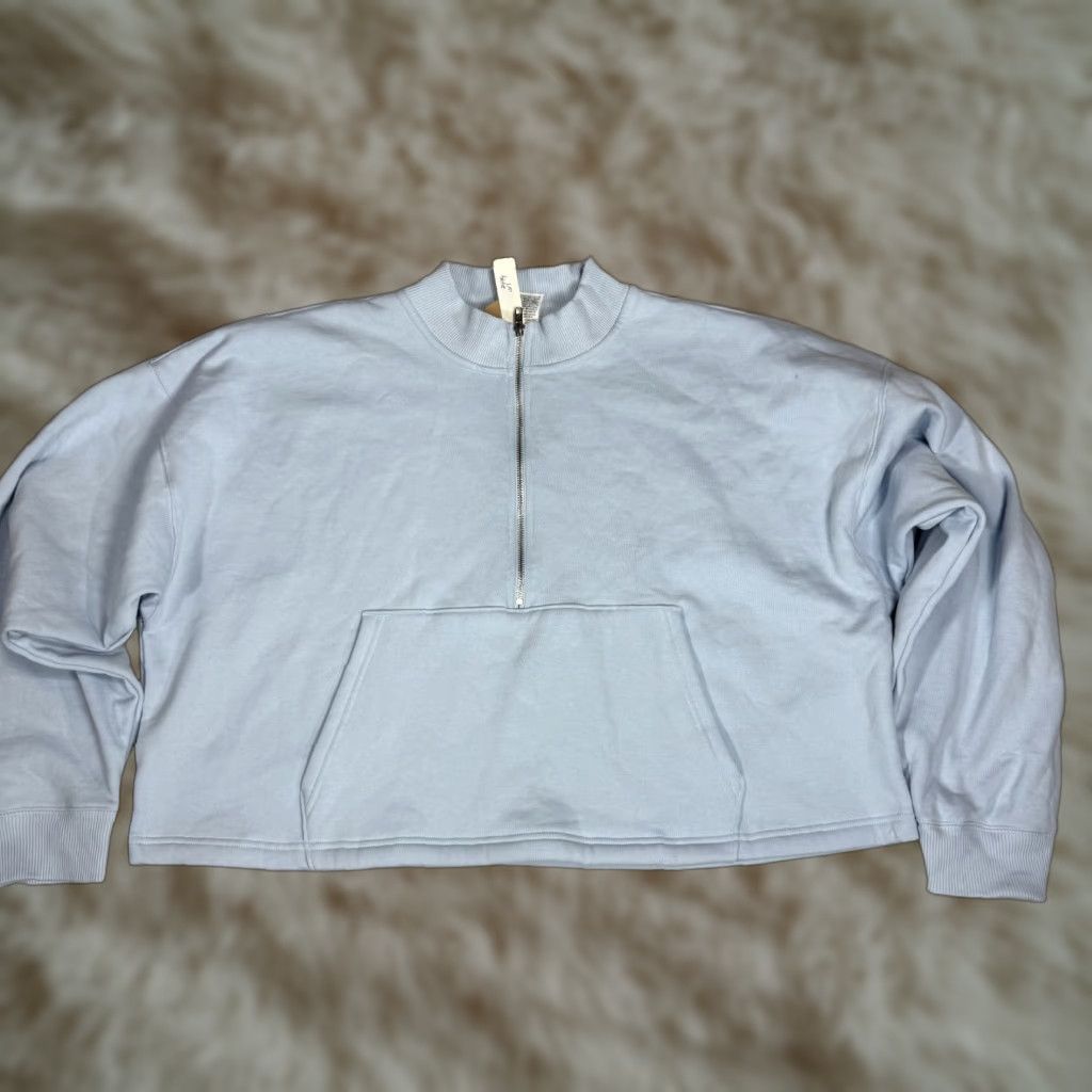 Victoria's Secret VINTAGE Victoria's Secret Pullover Sweatshirt X-Large Blue 2XL Womens Sweatshirt Pullover Cotton Polyester Fleece Lining New Size XXL / US 16-18 / IT 52-54 - 1 Thumbnail