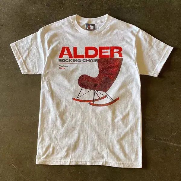 Vintage Horiko x Chie White Loose Chair Print Short Sleeve T-Shirt Size US L / EU 52-54 / 3 - 1 Thumbnail