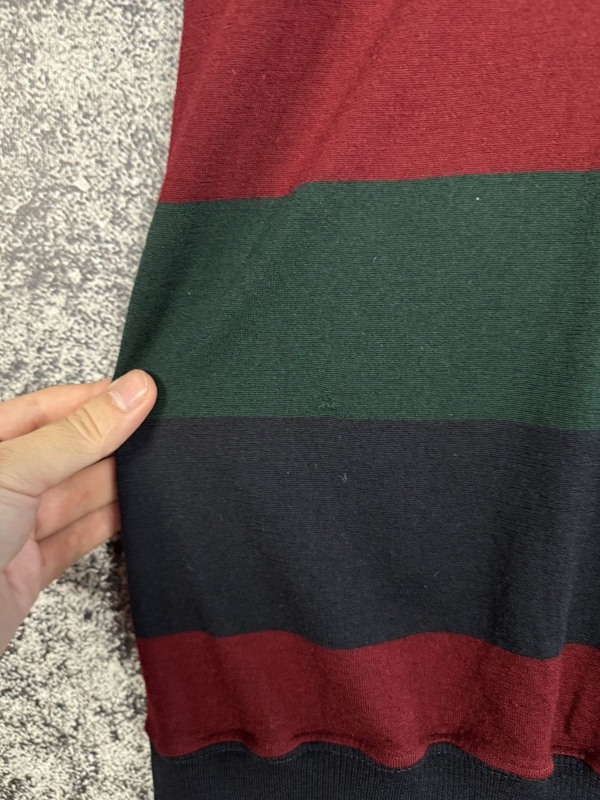 Paul & Shark Paul Shark Vintage Wool Striped Rugby Polo Shirt Italy XL Size US XL / EU 56 / 4 - 16 Thumbnail