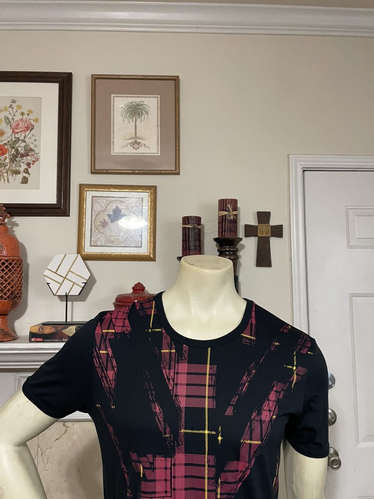 Alexander McQueen Plaid Patches Crewneck t shirt Size US M / EU 48-50 / 2 - 2 Thumbnail