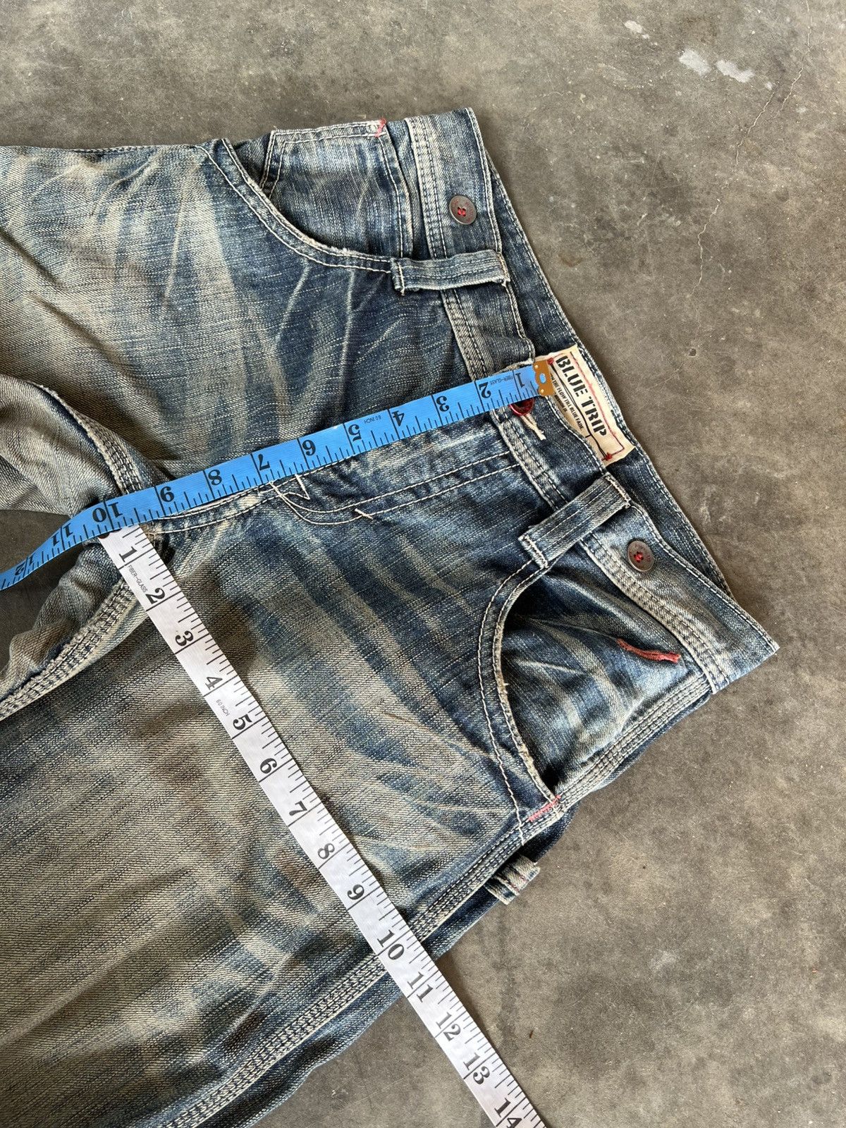 Edwin 💥Flare💥Edwin 503 Blue Trip Backle Back Jean Size US 30 / EU 46 - 4 Thumbnail
