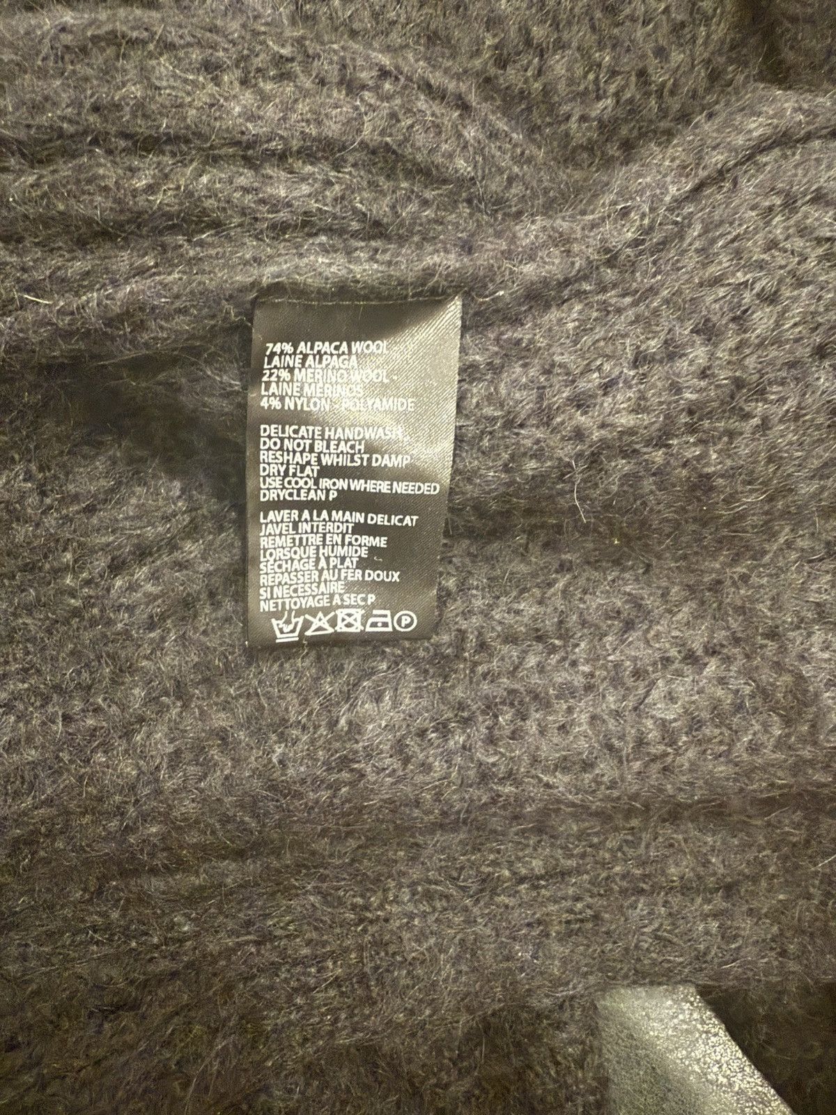 Ann Demeulemeester Oversized textured alpaca cardigan Size US S / EU 44-46 / 1 - 5 Thumbnail