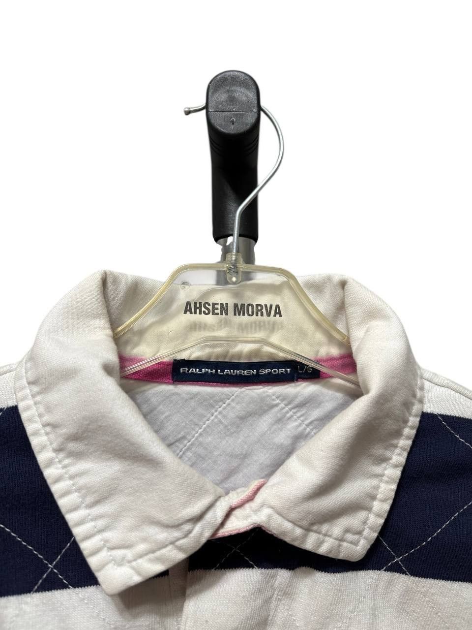 Polo Ralph Lauren Polo Ralph Lauren Rugby Striped Vintage Long Sleeve Polo Tee Size US S / EU 44-46 / 1 - 4 Thumbnail