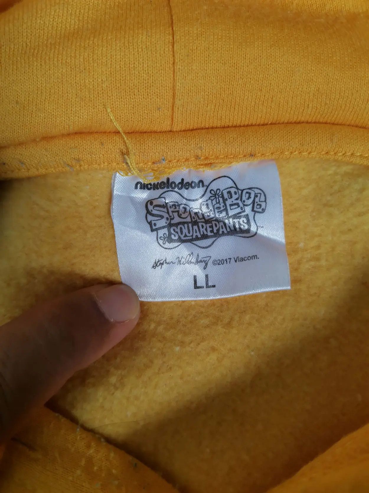Cartoon Network Rare!!! Spongebob Squarepants Big Logo Hoodie Sweatshirt Size US L / EU 52-54 / 3 - 14 Thumbnail