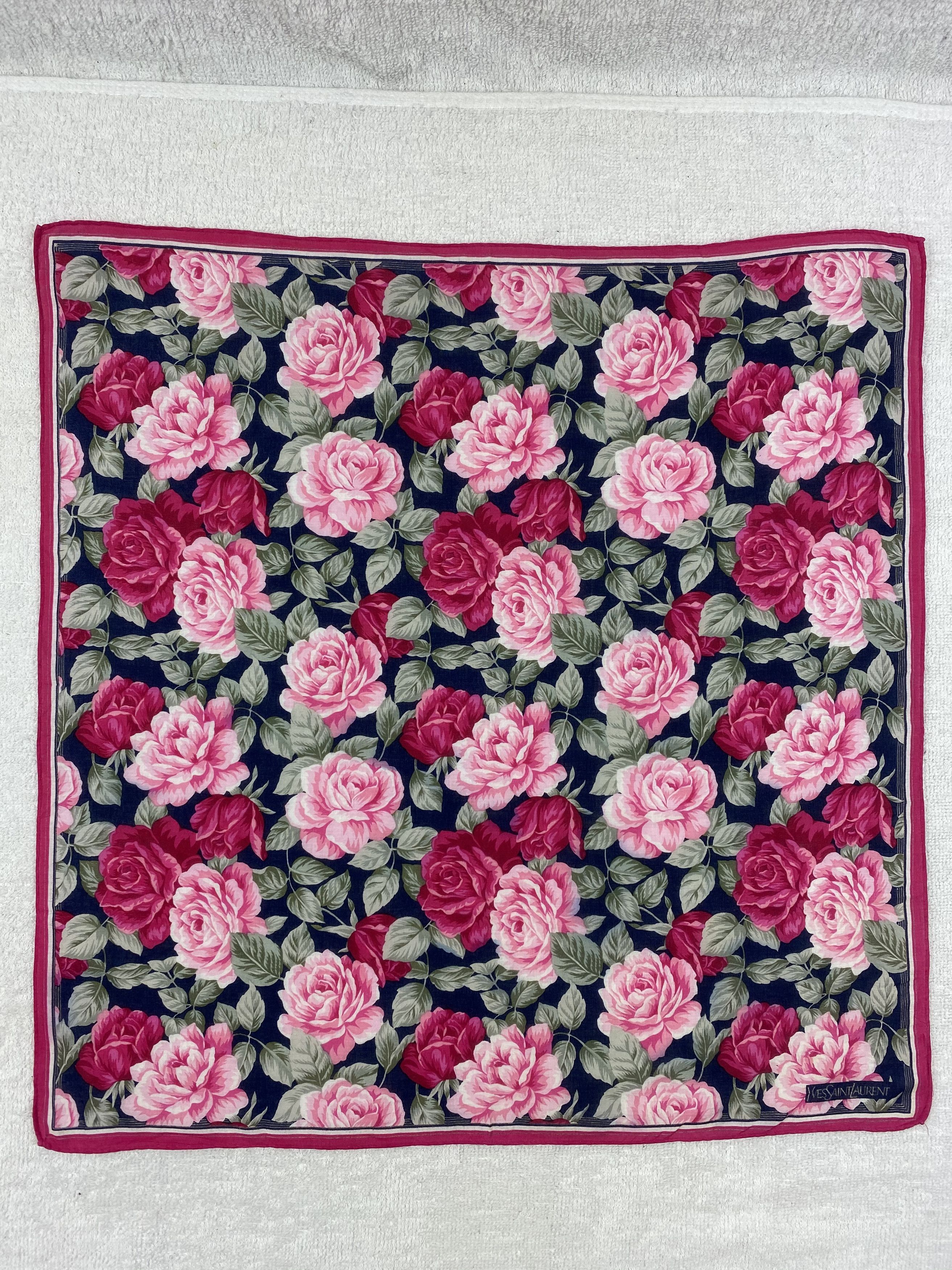 Yves Saint Laurent Yves Saint Laurent Handkerchief / Bandana / Neckerchief Size ONE SIZE - 3 Thumbnail