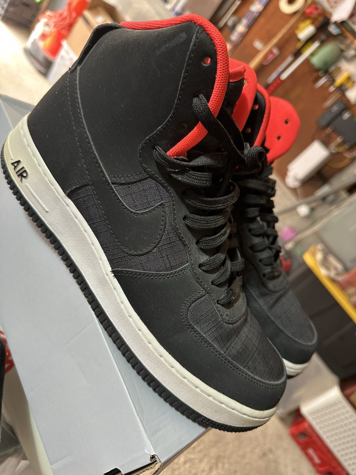 Nike AF1 Hi black/hot pink Size US 10.5 / EU 43-44 - 1 Thumbnail