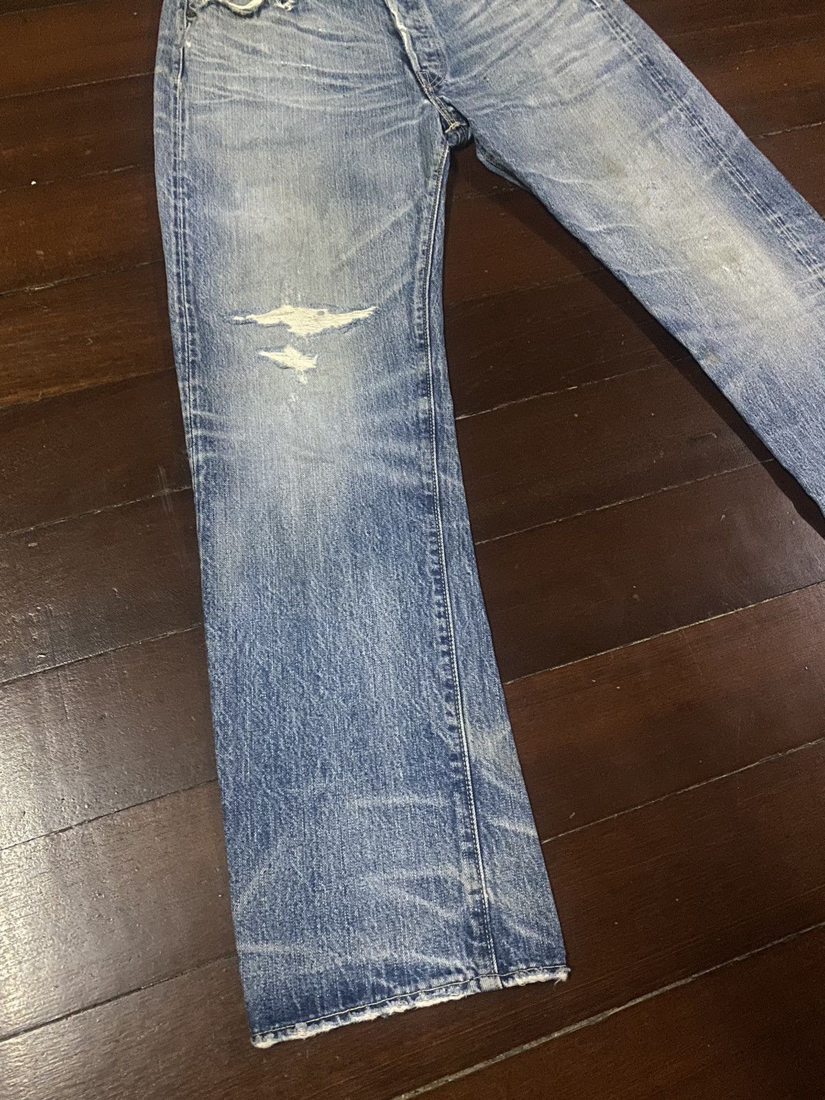 Warehouse FIRE 🔥 VINTAGE SUGAR CANES DISTRESSED NICE FADED Size US 31 - 3 Thumbnail