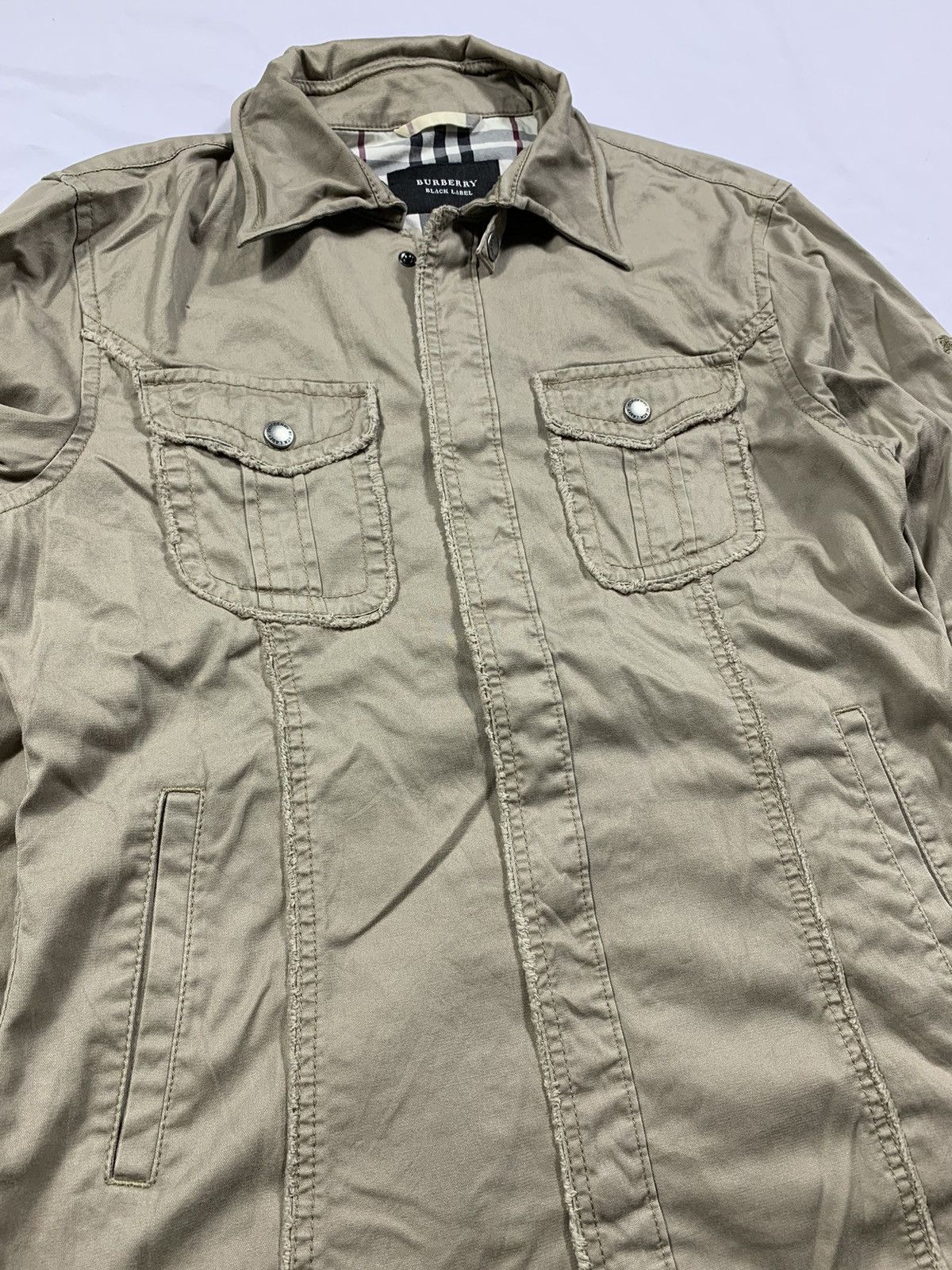 Burberry Prorsum Burberry Nice Design Distressed Button up Slevee Size US L / EU 52-54 / 3 - 4 Thumbnail