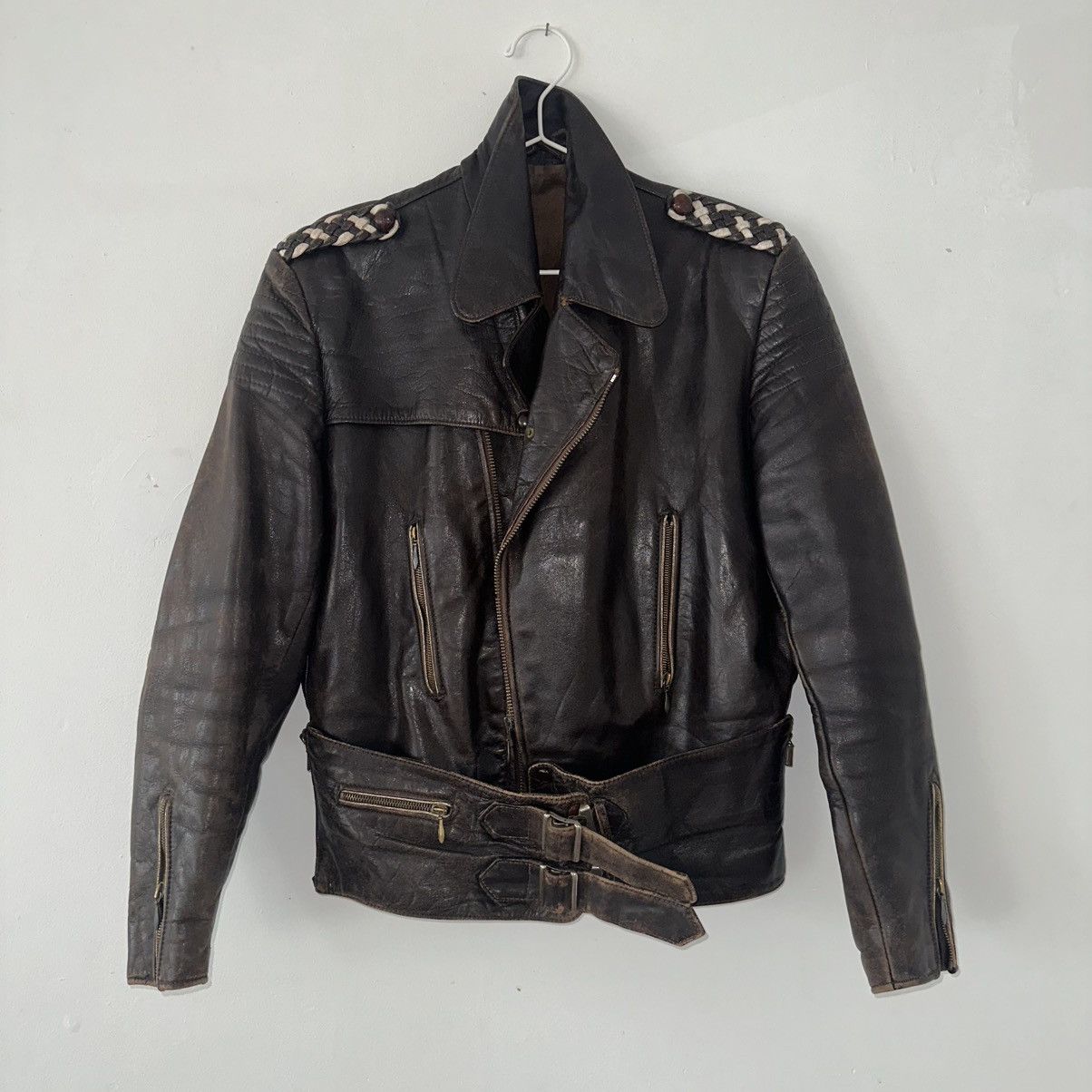 Other 1940s German Leather Biker Jacket ONE-OF-ONE Size US S / EU 44-46 / 1 - 6 Thumbnail