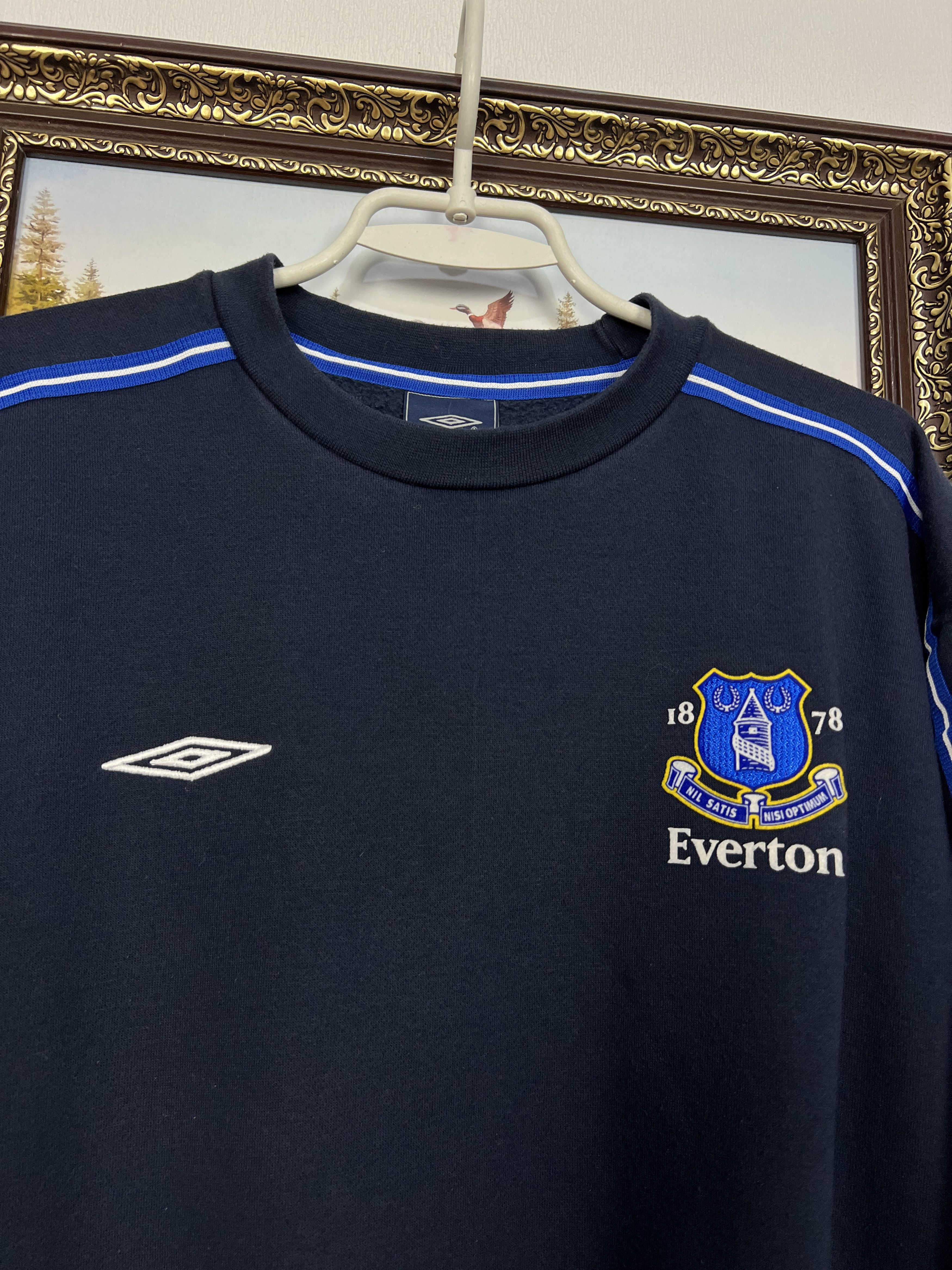 Umbro Everton Football Sweatshirt Soccer Track Top Crewneck Jacket Size US XL / EU 56 / 4 - 3 Thumbnail