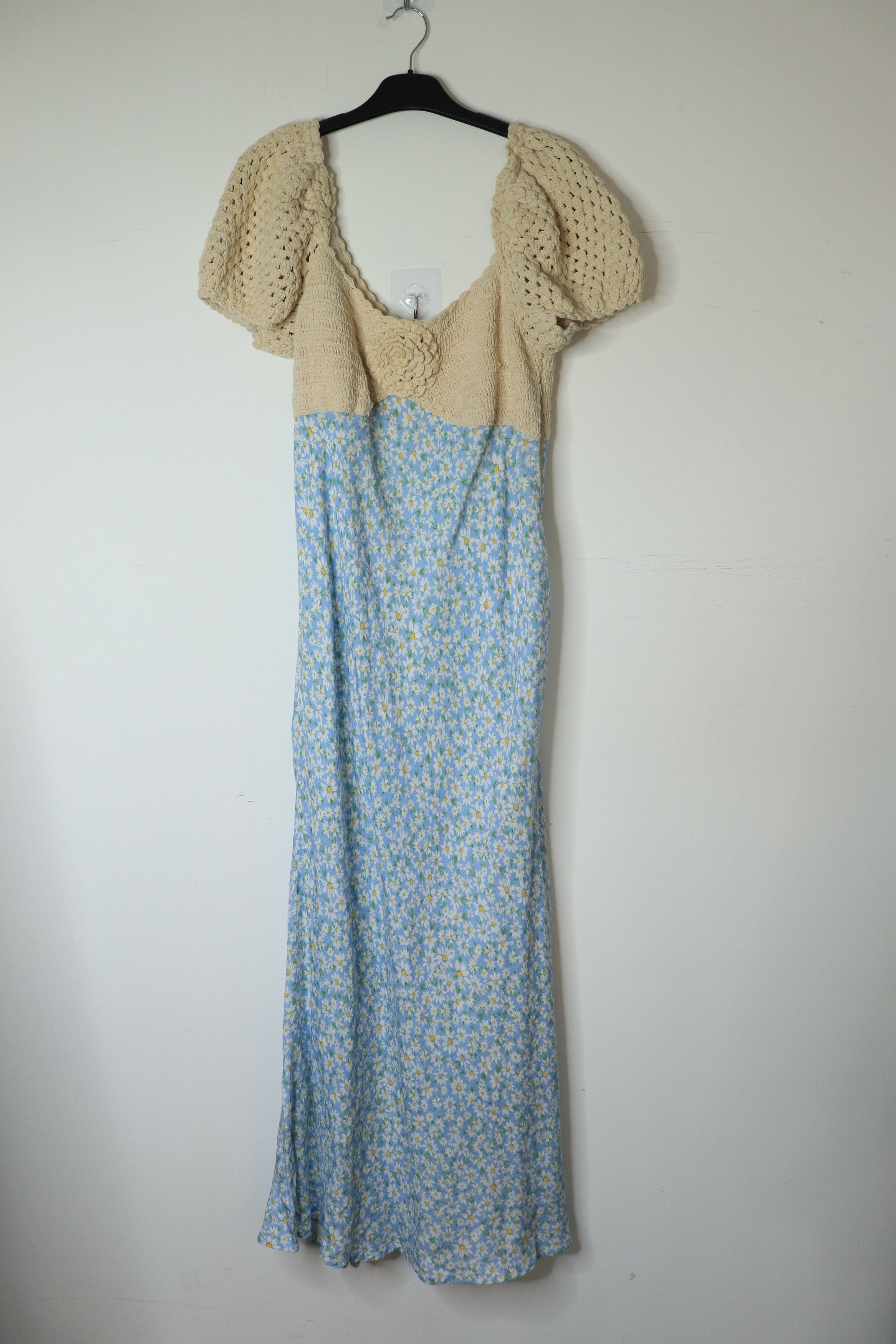 RIXO Blue Sardinia floral-crochet maxi dress - M Size M / US 6-8 / IT 42-44 - 1 Thumbnail