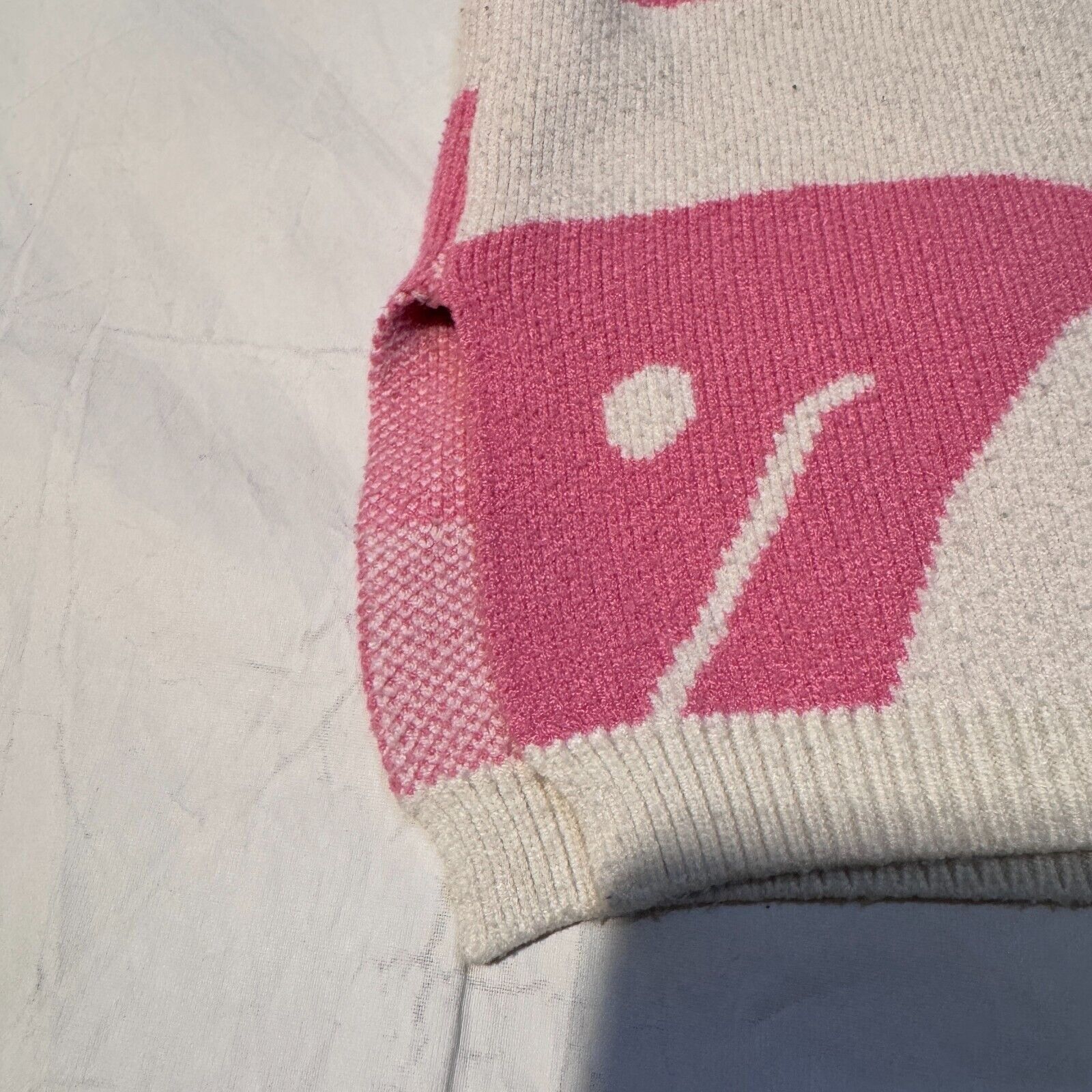 Other Moon & Madison Pink & Cream Smiley Face Sweater - XS Altar’D Size XS / US 0-2 / IT 36-38 - 5 Thumbnail